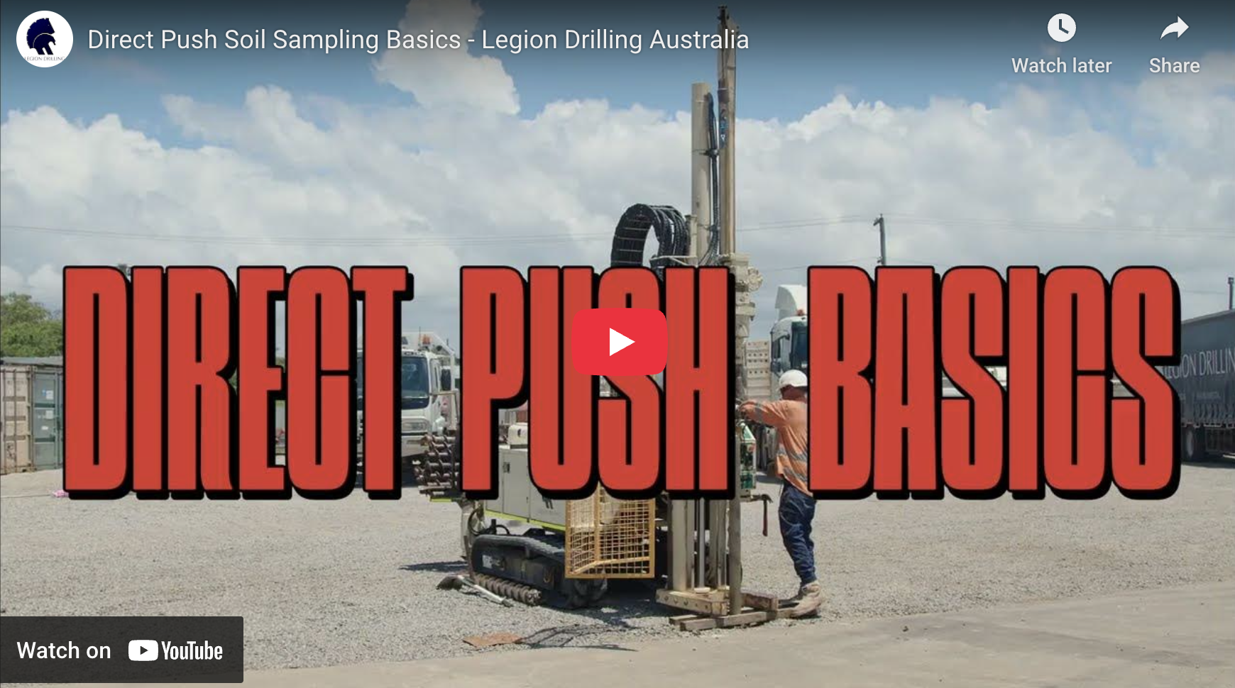Direct Push Soil Sampling Basics