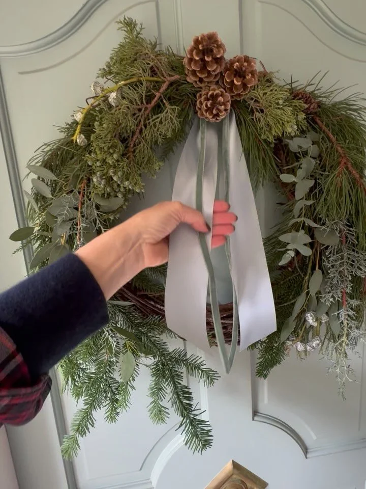 My obsession with eucalyptus as a color goes deep, and this wreath is the proof! It&rsquo;s that perfect, silvery-green hue&mdash;not quite green, not quite grey&mdash;that just feels instantly calming. Making this was the perfect way to bring my fav