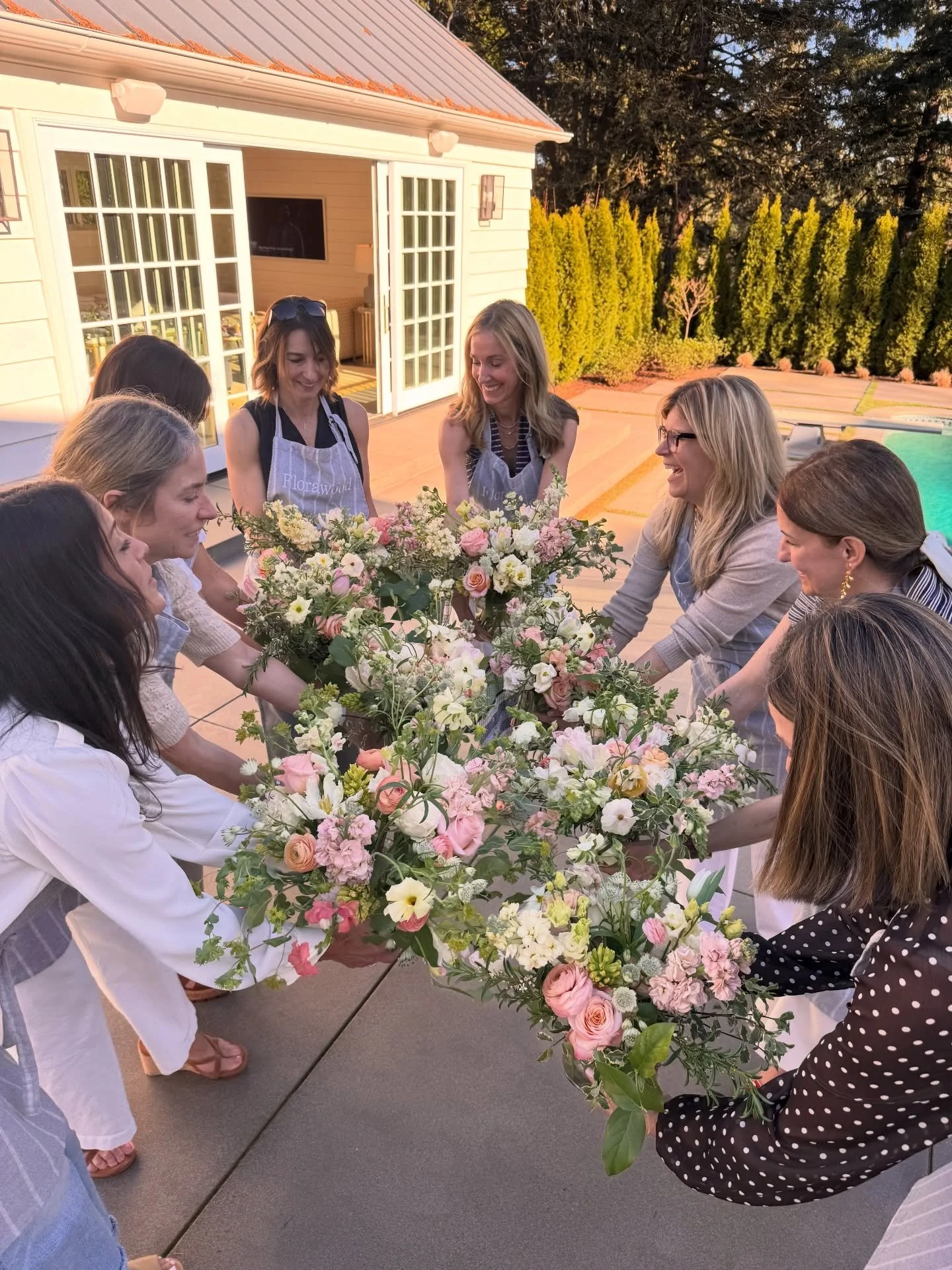 JOYful! 🌸

The private floral workshop I led today for a group of friends celebrating 3 birthdays embodied all the reasons I love doing what I do. 

When I started FloraWood, I set my intention and literally wrote it on the foundation of my floral s