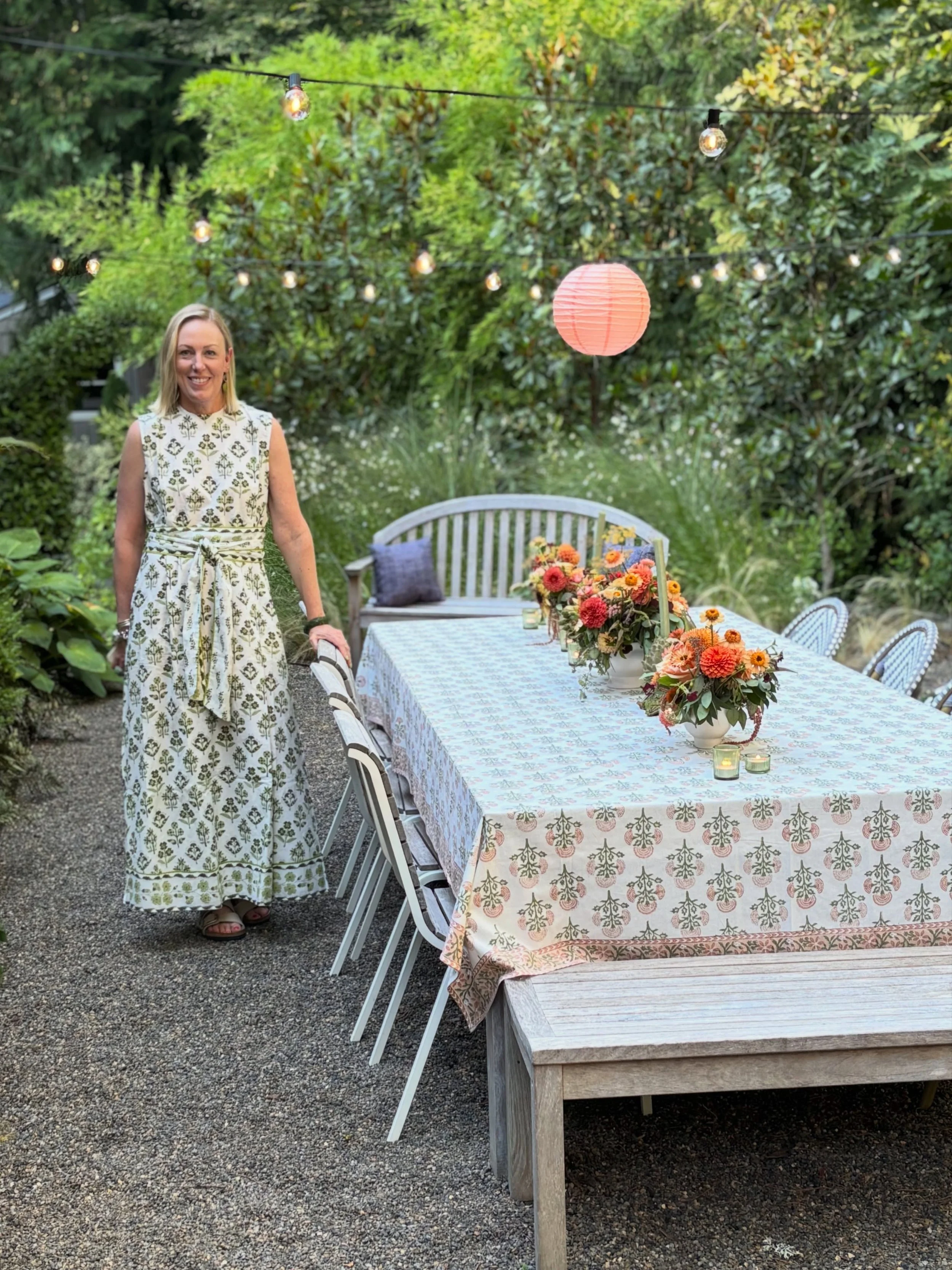 A friend told me recently that flowers are my love language. She&rsquo;s right! 🌻

I love setting a gorgeous table in my garden for friends&mdash;flowers just make people feel special and send the message, &ldquo;I am glad you are here, stay awhile.