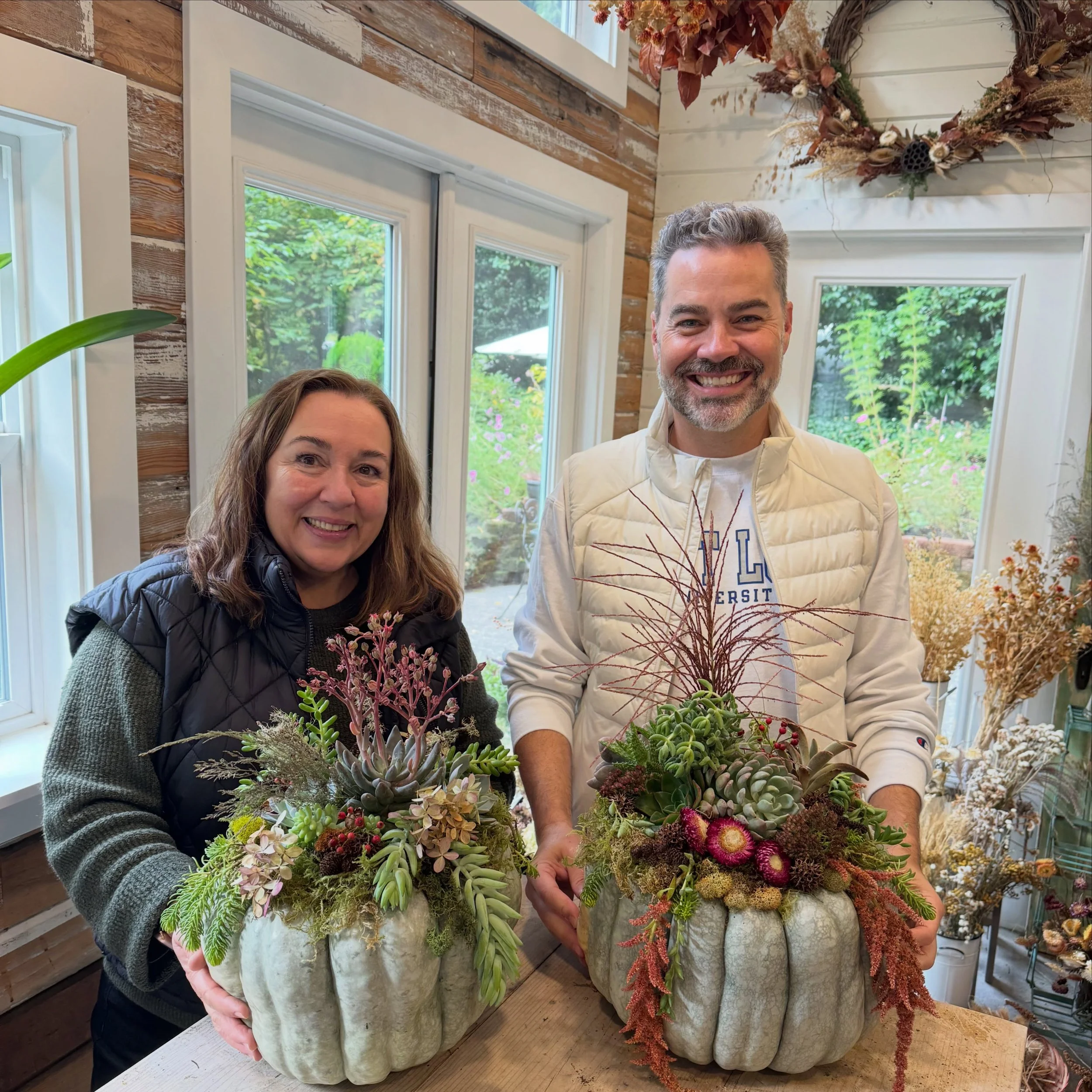 JOIN US! Succulent Pumpkin Centerpiece Workshop!
Saturday, October 17th from 11:00 AM to 12:30 PM. 

It&rsquo;s been a FloraWood favorite for many years&hellip; scroll through to see my very first workshop in 2019 in my friend Kimiko&rsquo;s (@kimi.k