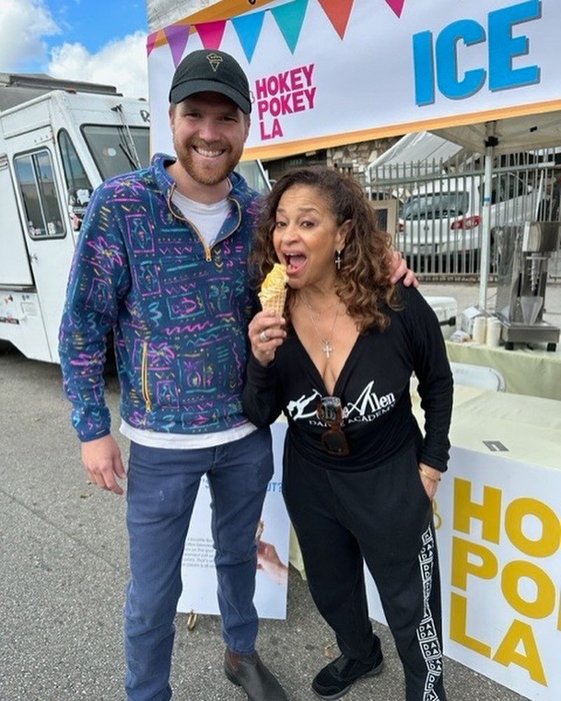 Thank you to  @therealdebbieallen and @officialdadance for having us at their block party yesterday! There were rides, games, attractions, lots of dancing in the street and Hokey Pokey ice cream. A recipe for a great day out all around. (There was al