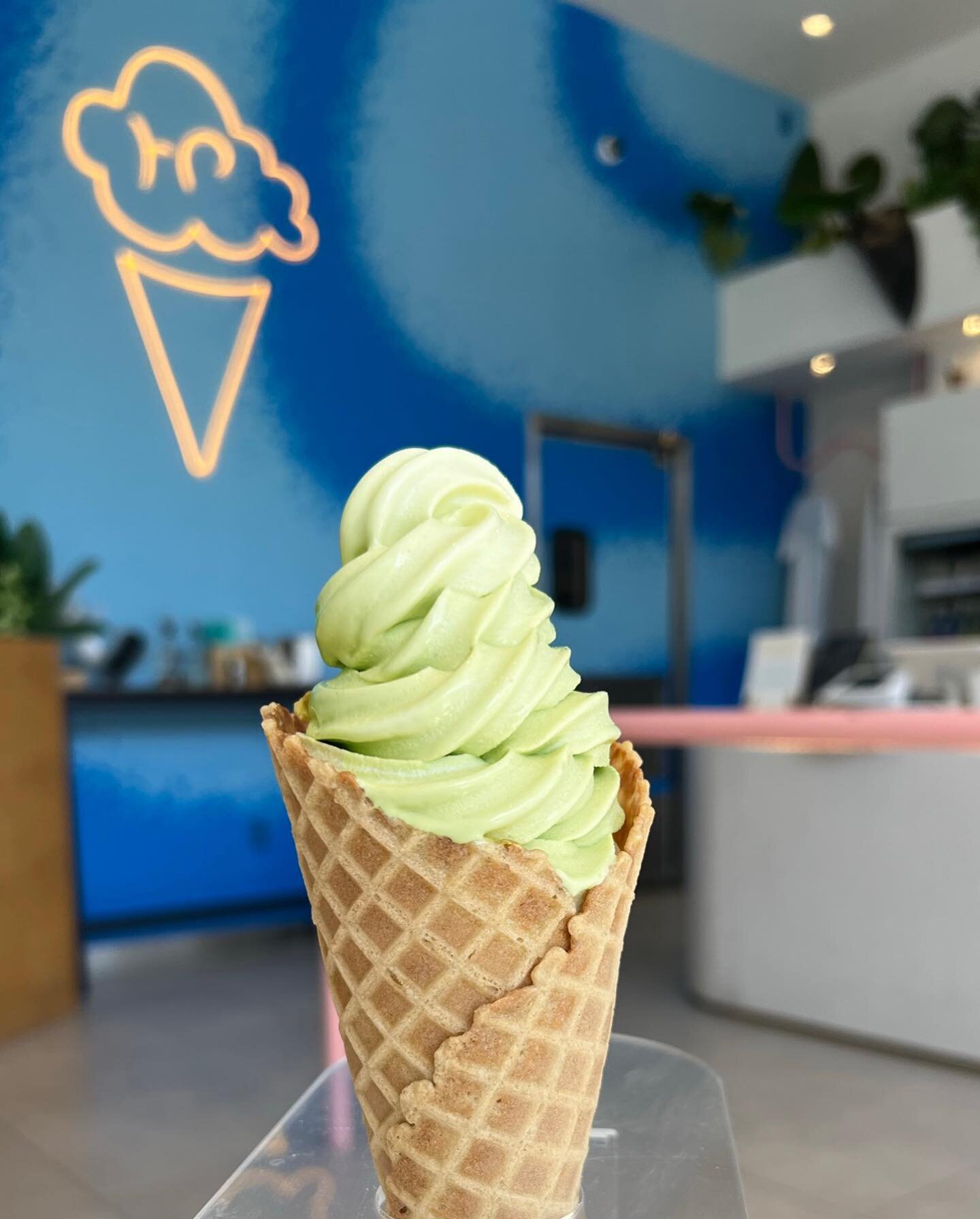 Introducing our first weekday special - Pistachio! The smoothest pistachio soft serve you will find, blended on the spot, and like all of our ice creams, available in dairy or non dairy. And you can get it as a soft serve ice cream, in a cloud bowl w