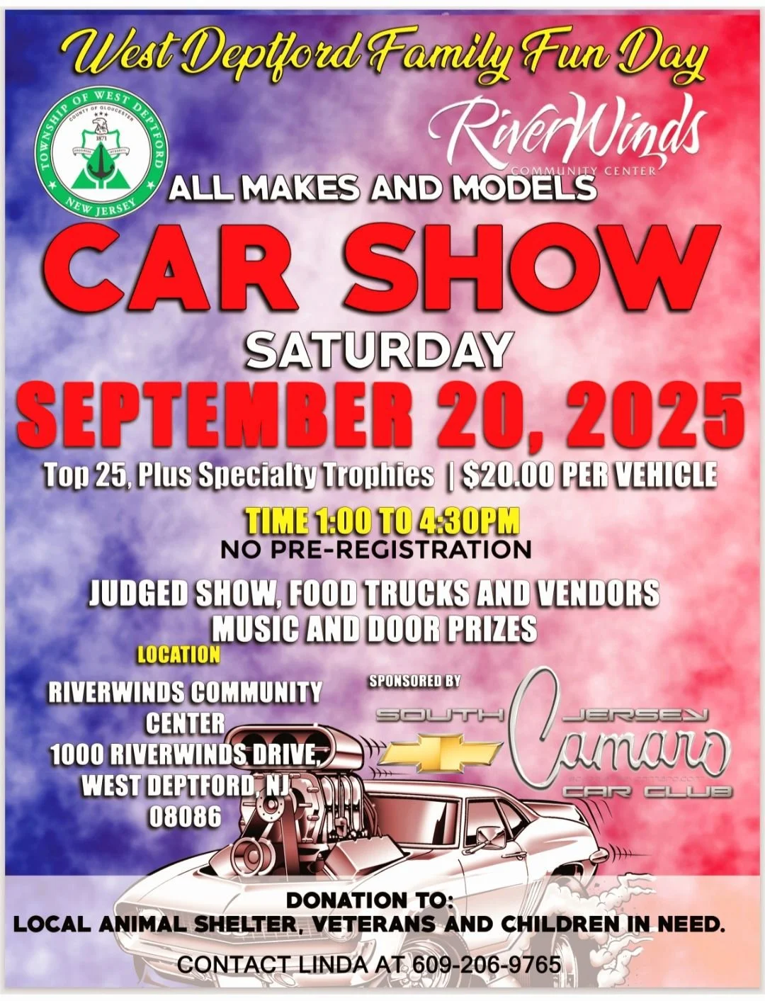 West Deptford Family Fun Day SJCCC Car Show