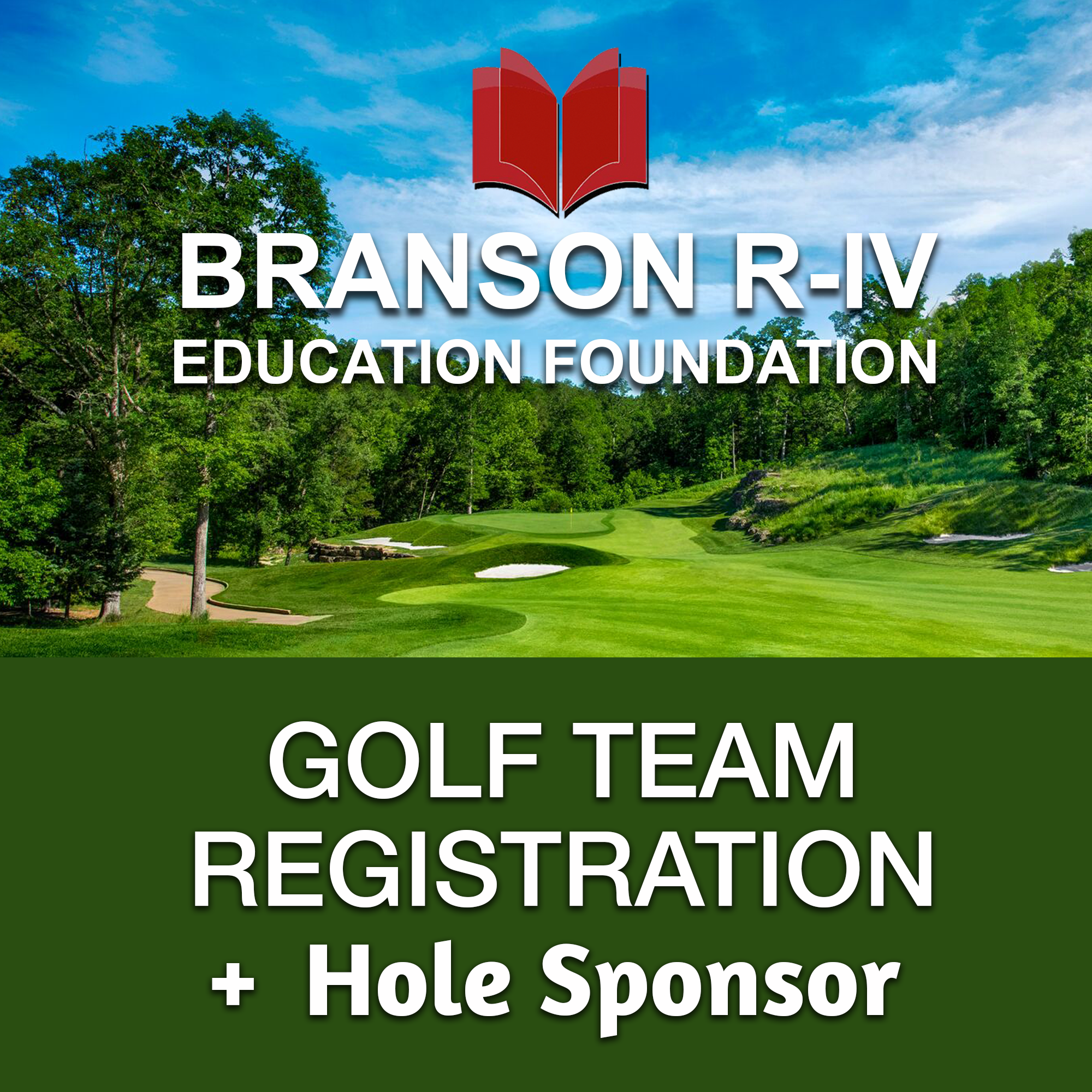 Golf Tournament Team Registration + Hole Sponsor