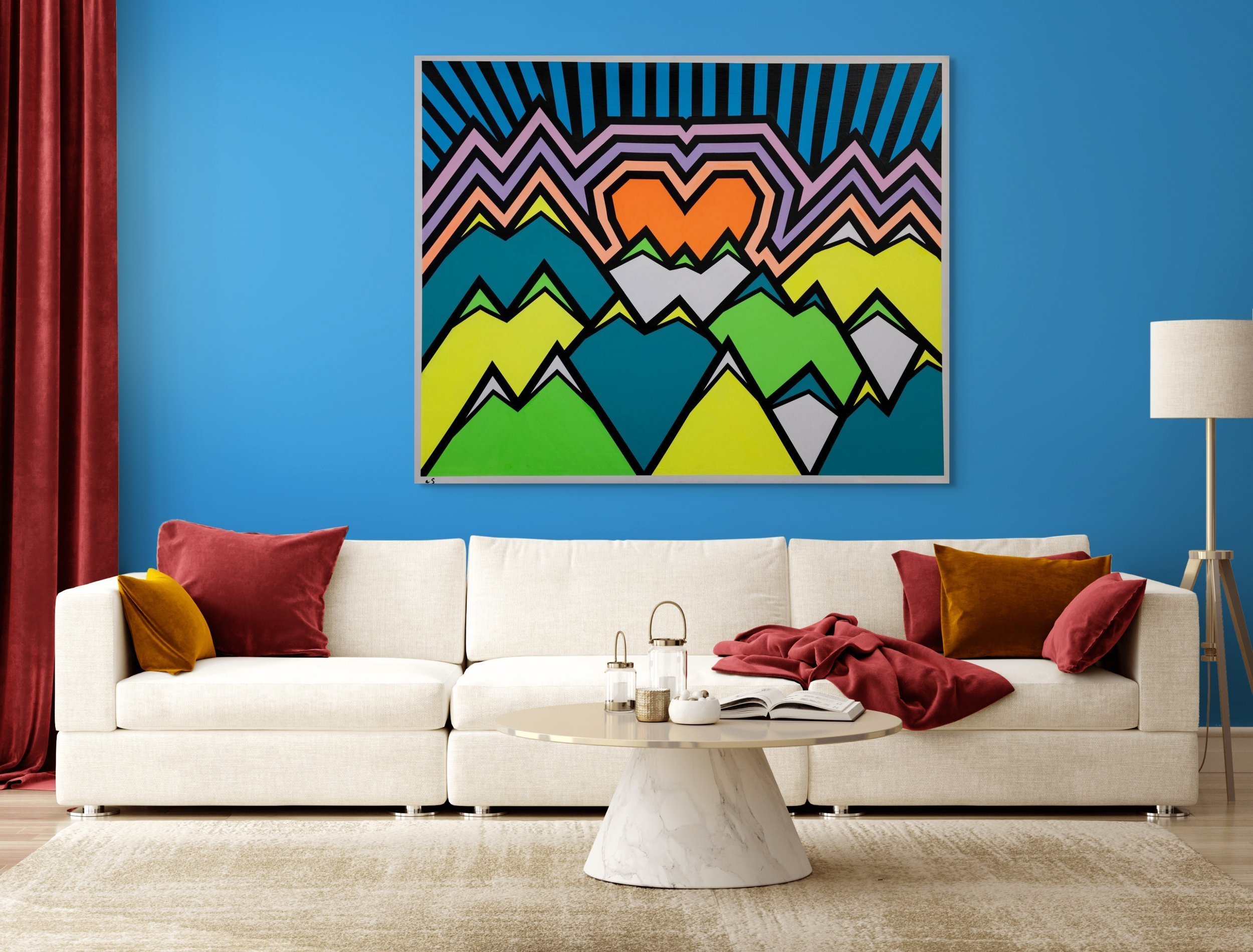"Total Eclipse of the Heart (the reprise)" - "48x60" - Acrylic on Canvas - 2024