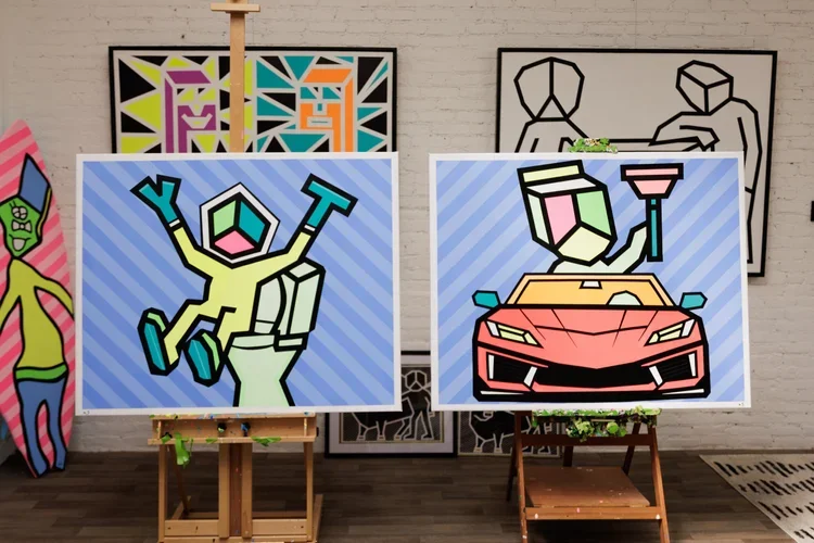 Nothing Ventured and Nothing Gained - Each 48x60in - Acrylic on Canvas - 2026
