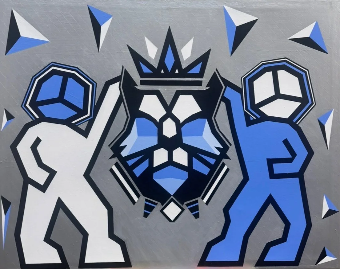 Crowned in Peace - 48x60in - Acrylic on Canvas - 2026