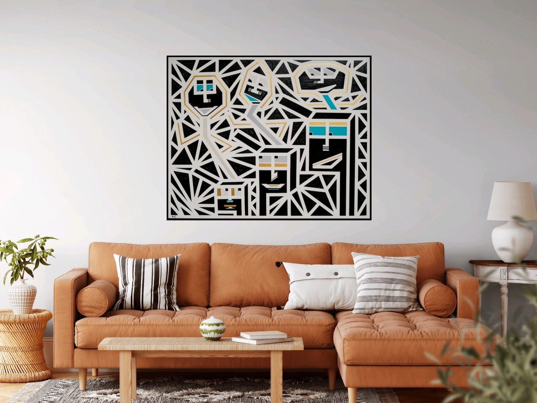 "The Voice Inside Your Head. Right Said Fred." - 48"x60" - Acrylic on Canvas - 2024