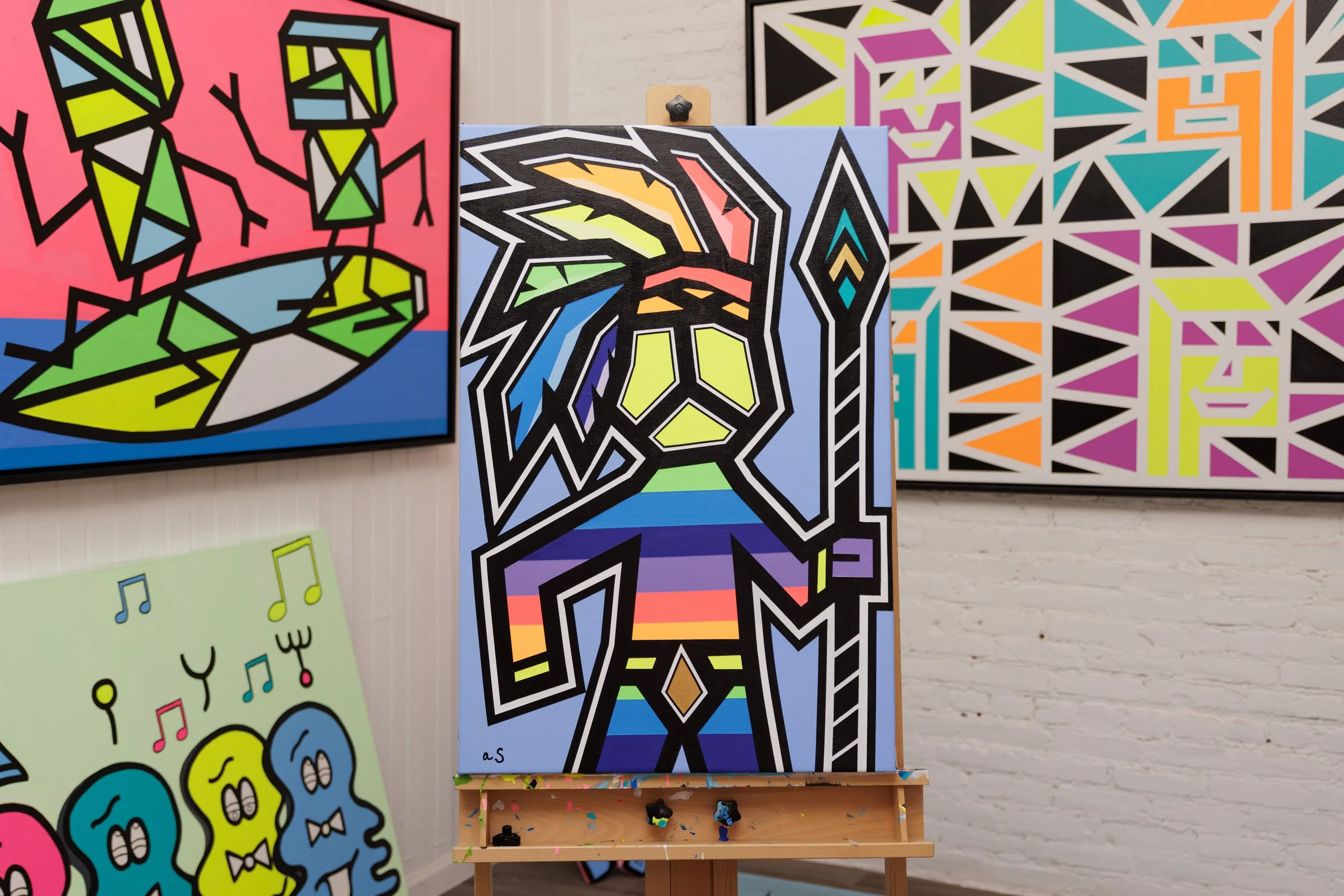 Peaceful Warrior - 24x36in - Acrylic on Canvas - 2026