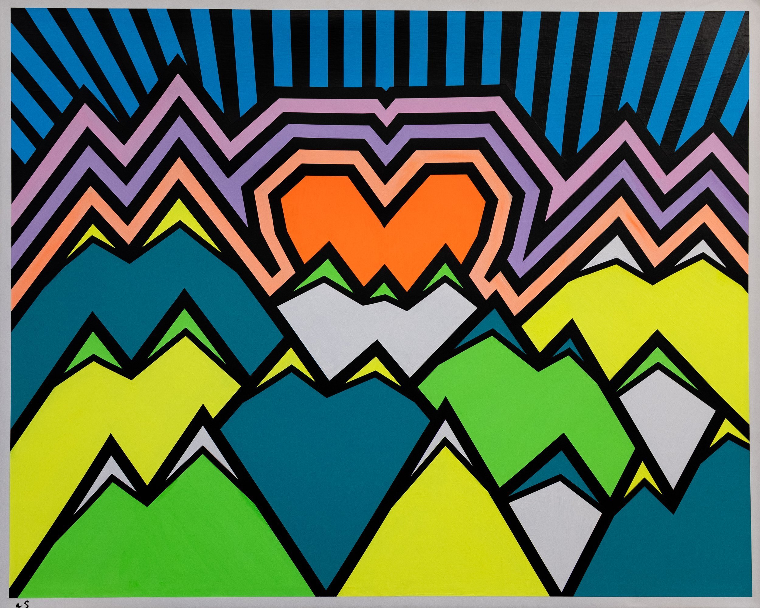 "Total Eclipse of the Heart (the reprise)" - "48x60" - Acrylic on Canvas - 2024