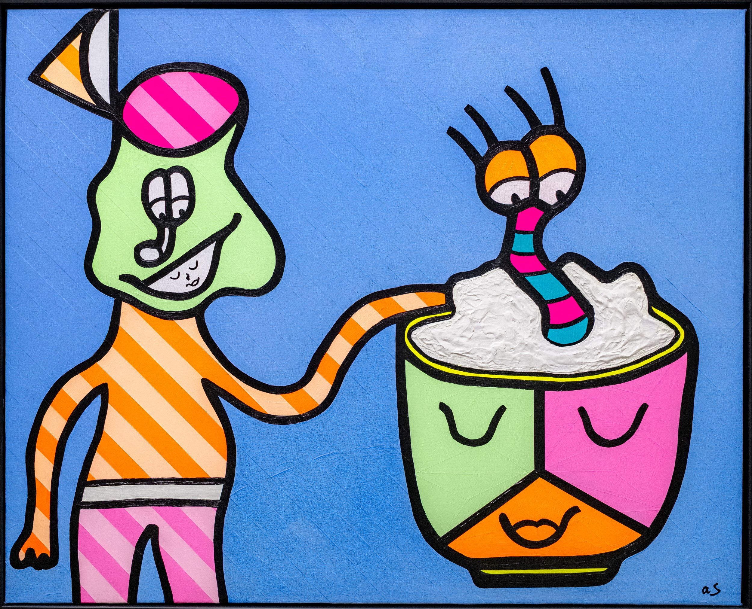 “If this gonna be that kinda party, ima stick my d#%k in the mashed potatoes…” - 48x60in - Acrylic on Canvas - 2026