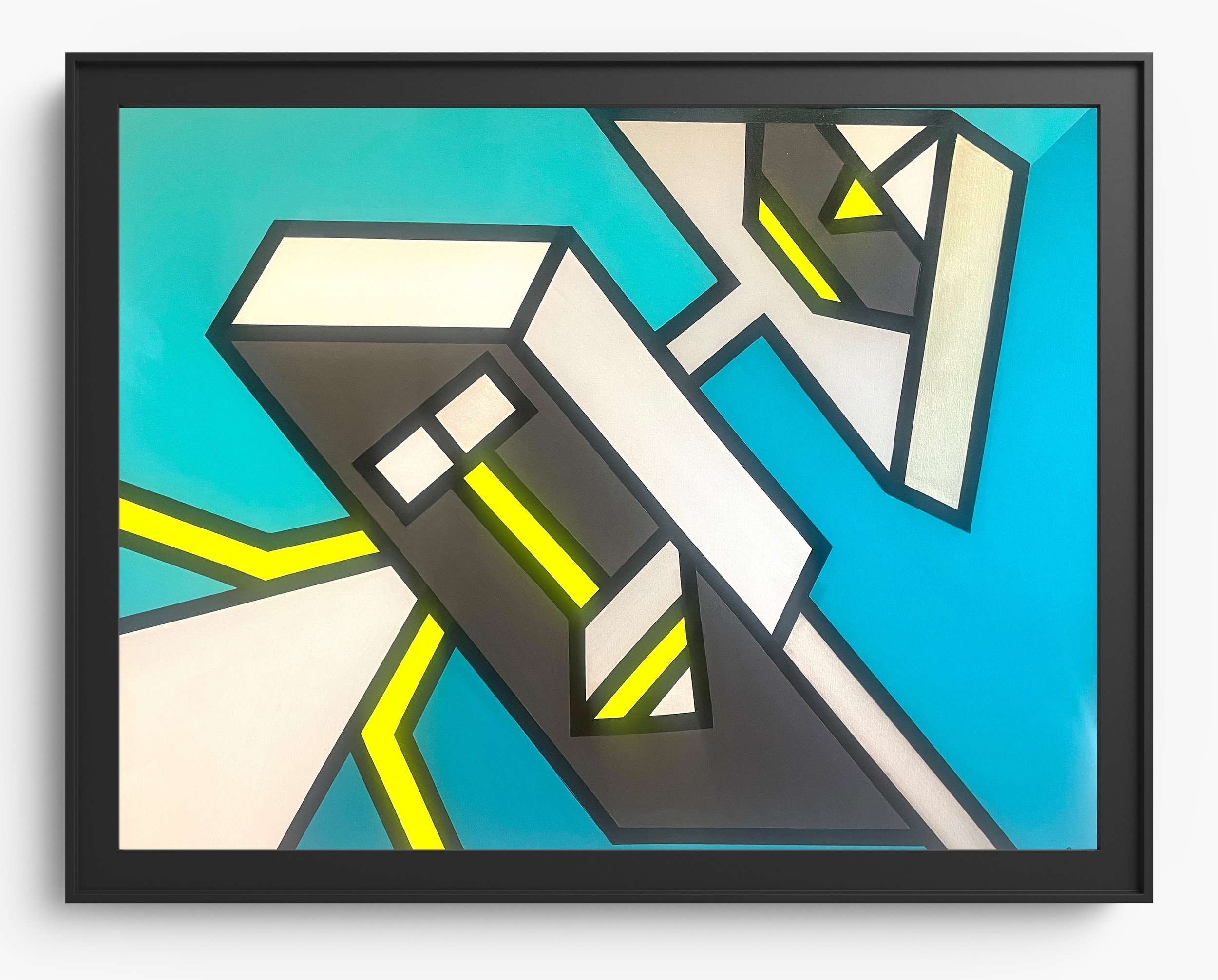 We All Need Someone to Lean On - Acrylic on Canvas, 48”x 60” – 2023