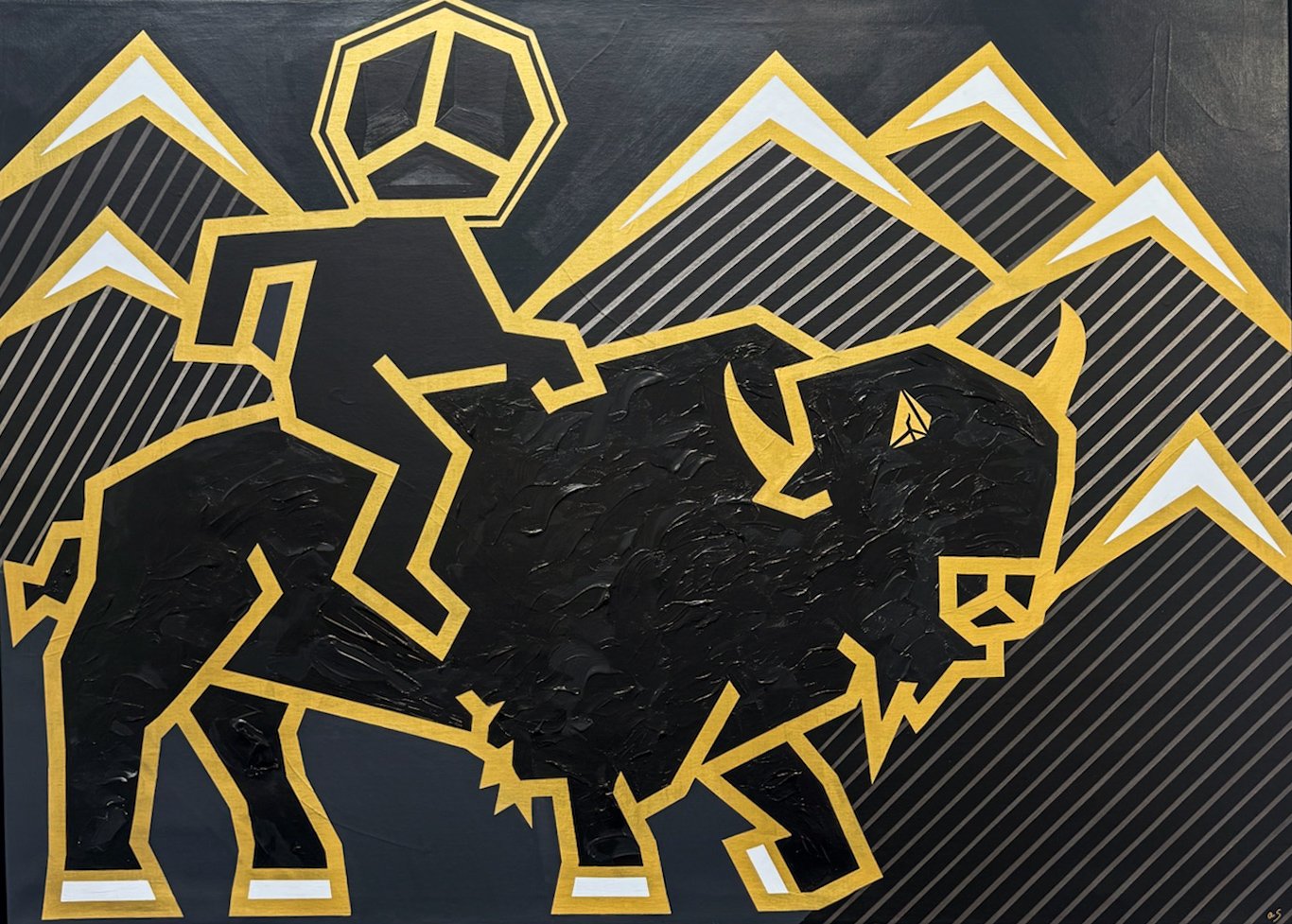 Be the Buffalo - 52x72” - Acrylic on Canvas - 2026