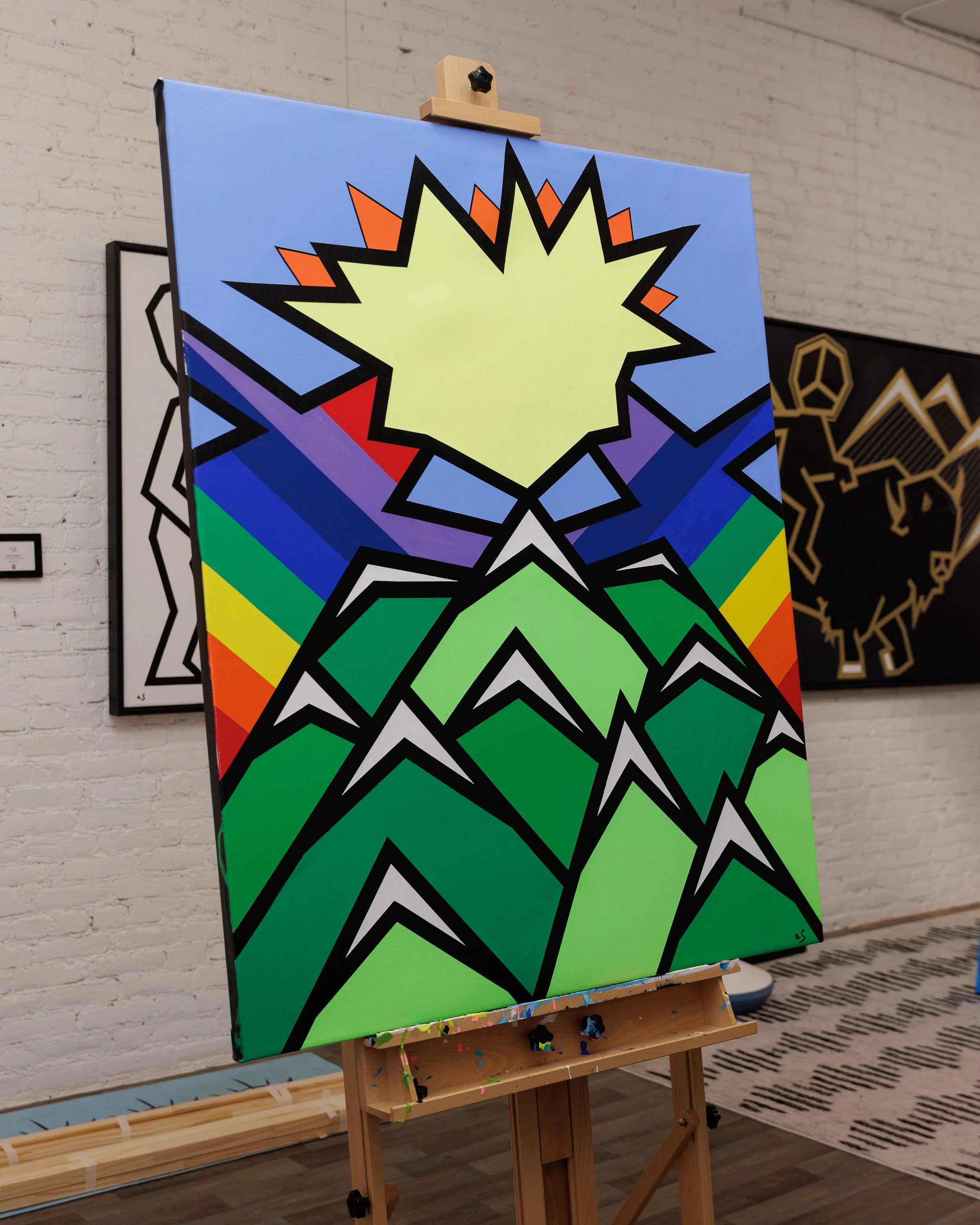 Rainbow Connection - 48"x36" - Acrylic on Canvas - 2026