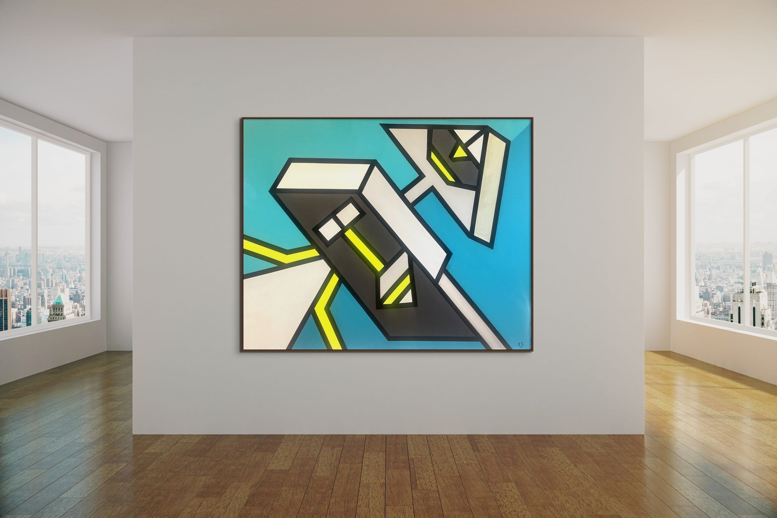We All Need Someone to Lean On - Acrylic on Canvas, 48"x 60" - 2023 - SOLD