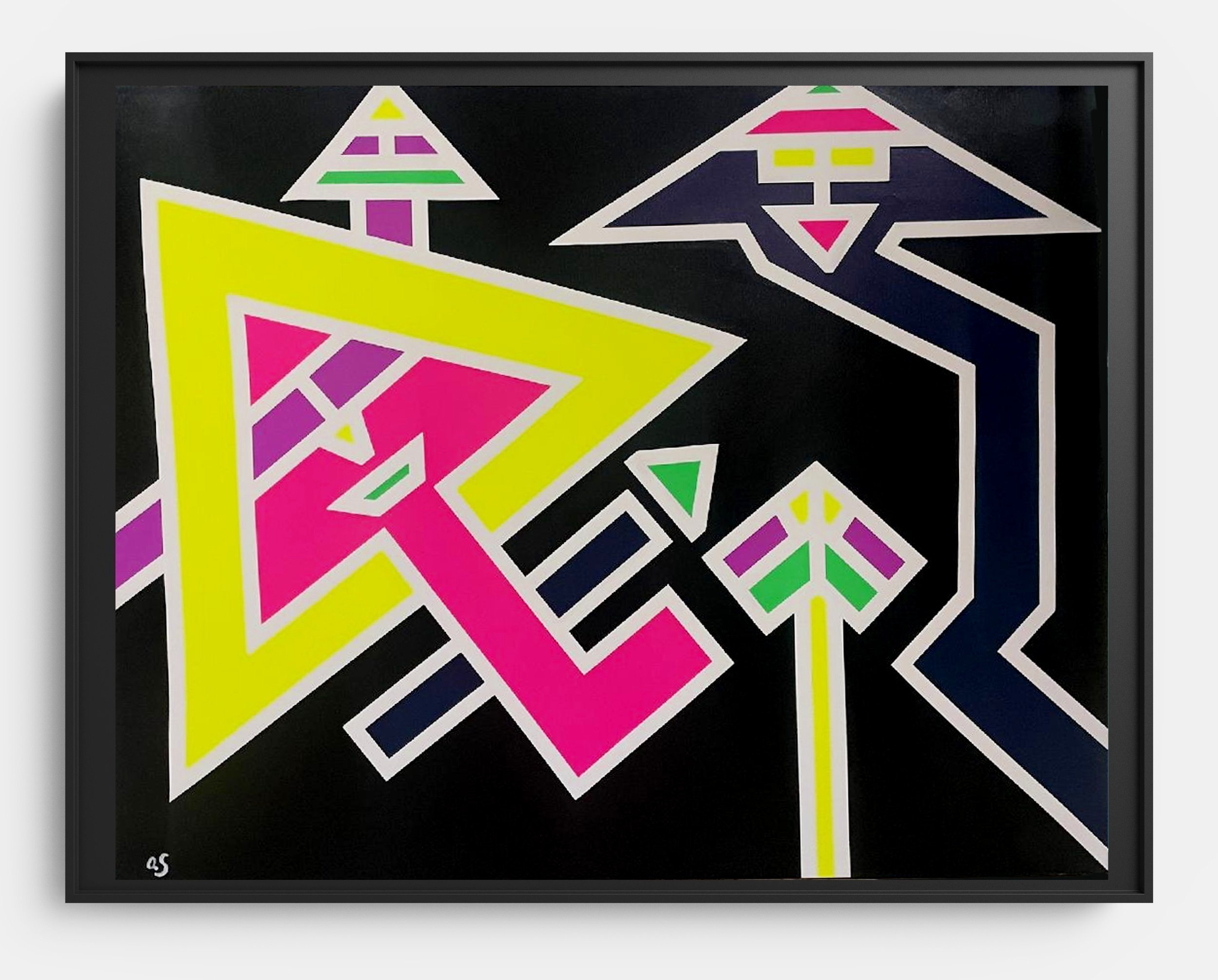 All Things Are Pointing Up From Here (well mostly!) - Acrylic on Canvas, 48" x 60" - 2023 - SOLD