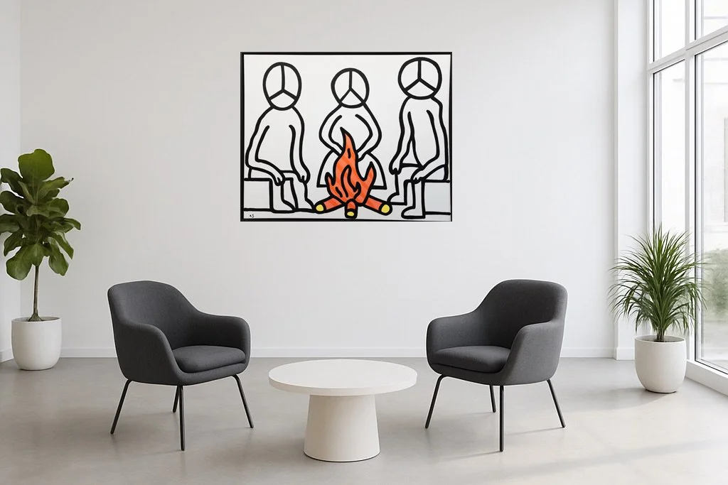 The Fire Within - 48x60in - Acrylic on Canvas