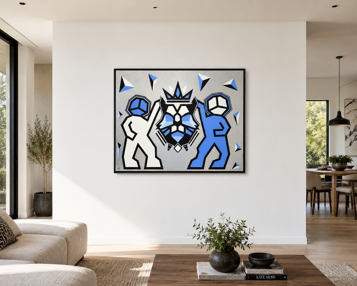 Crowned in Peace - 48x60in - Acrylic on Canvas - 2026