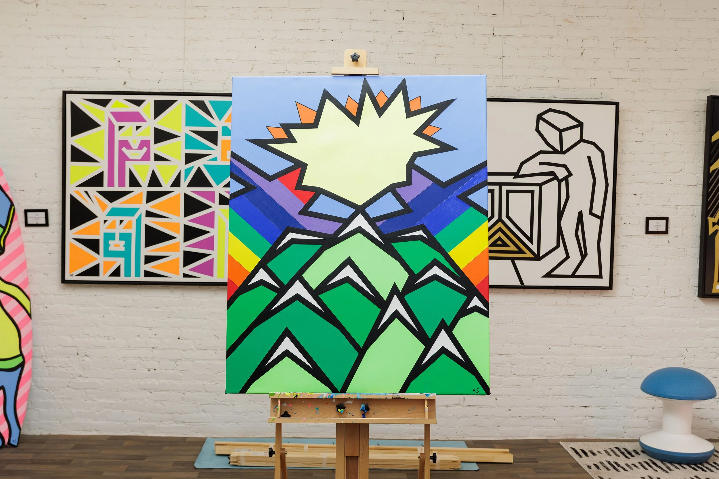 Rainbow Connection - 48"x36" - Acrylic on Canvas - 2026