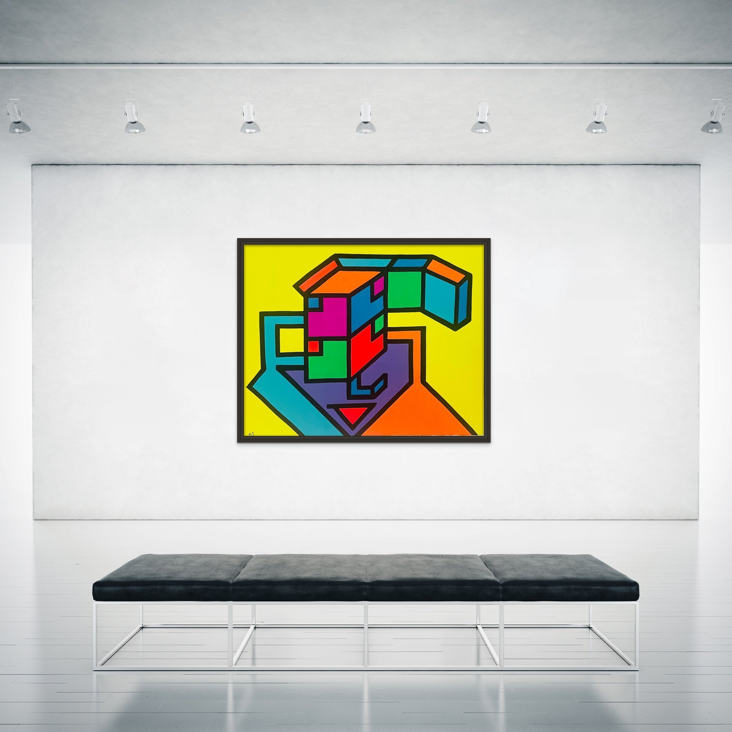 A Simple Mind is Often Multi-Faceted - Acrylic on Canvas, 48"x 60" - 2023