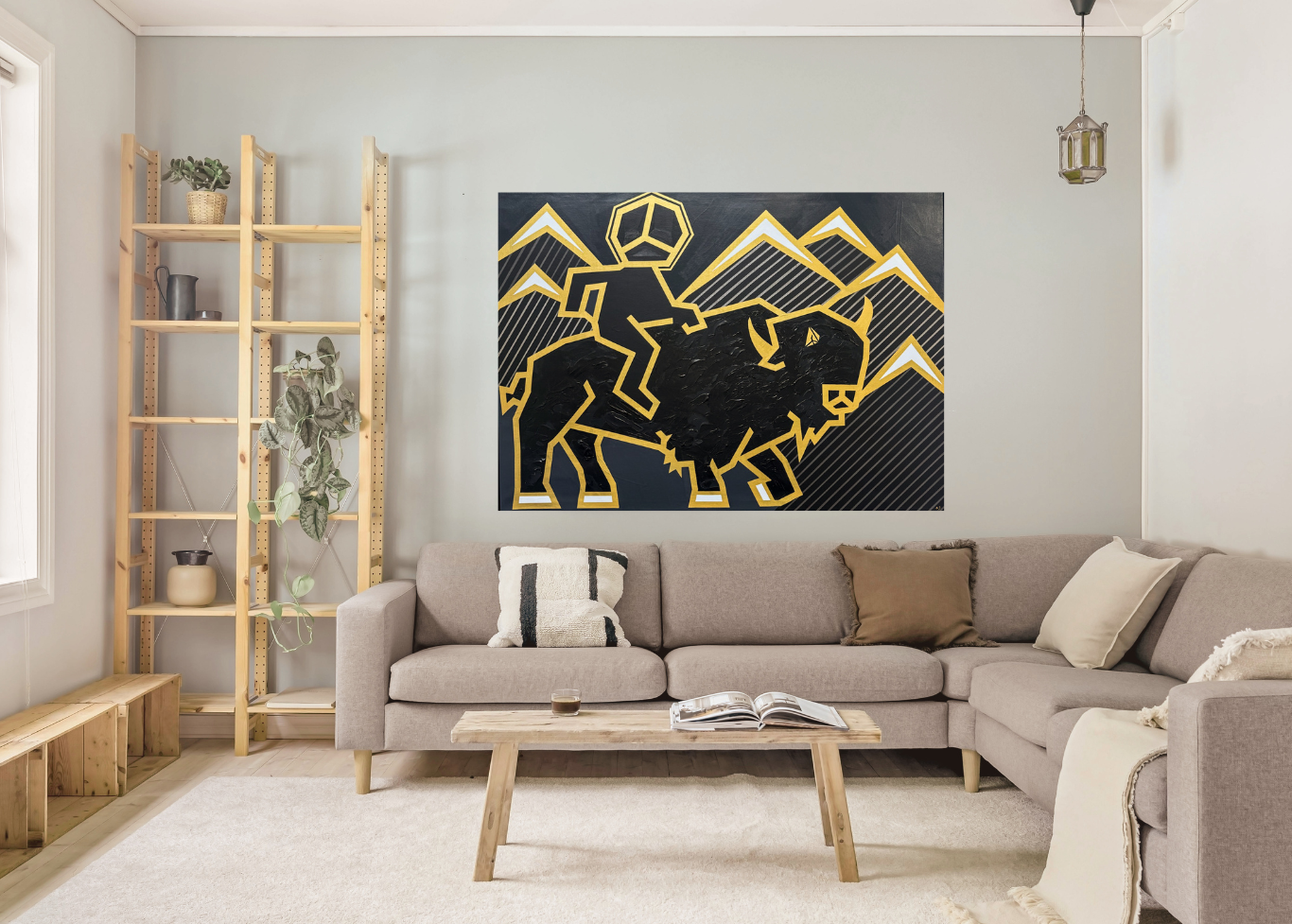 Be the Buffalo - 52x72” - Acrylic on Canvas - 2026