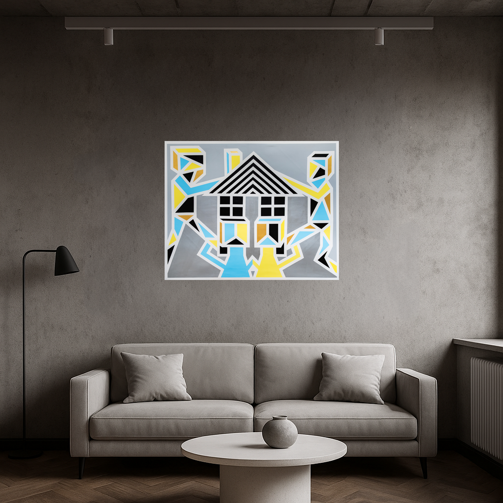 The One - 48x60in - Acrylic on Canvas - SOLD