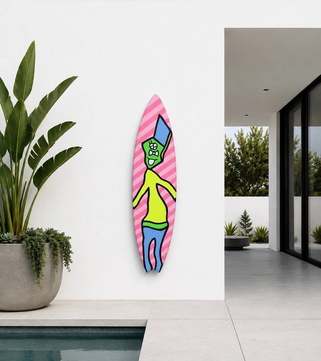 “Holding On or Letting Go… Remember to Stay in the Flow” Surboard