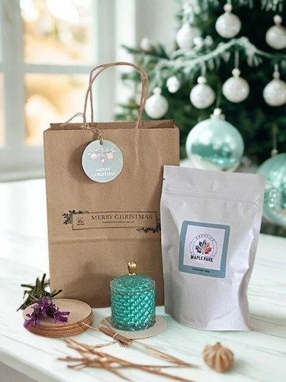 Teal glass Xmas gift.jpg