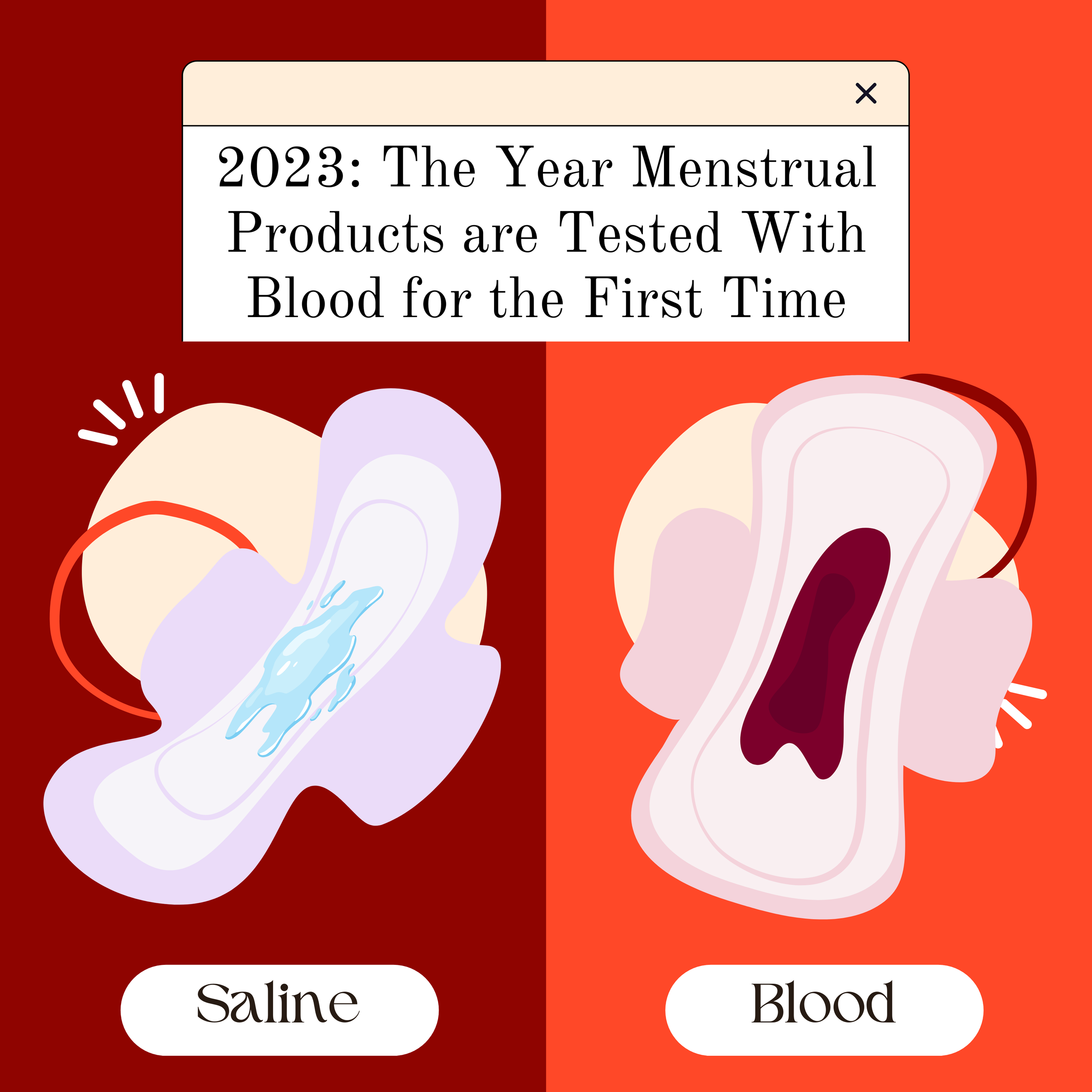 2023: The Year Menstrual Products are Tested with Blood for the First Time