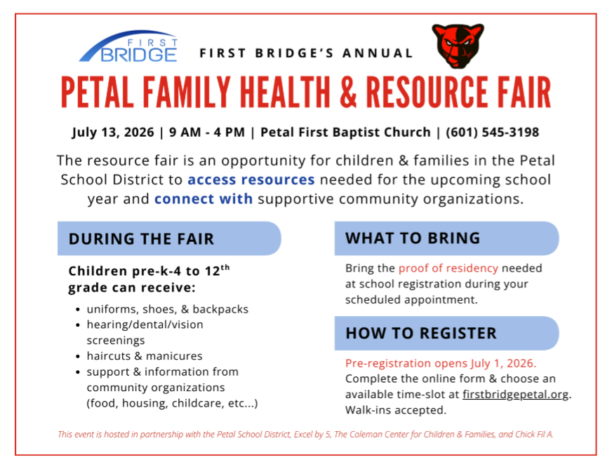 Annual Petal Family Health &amp; Resource Fair