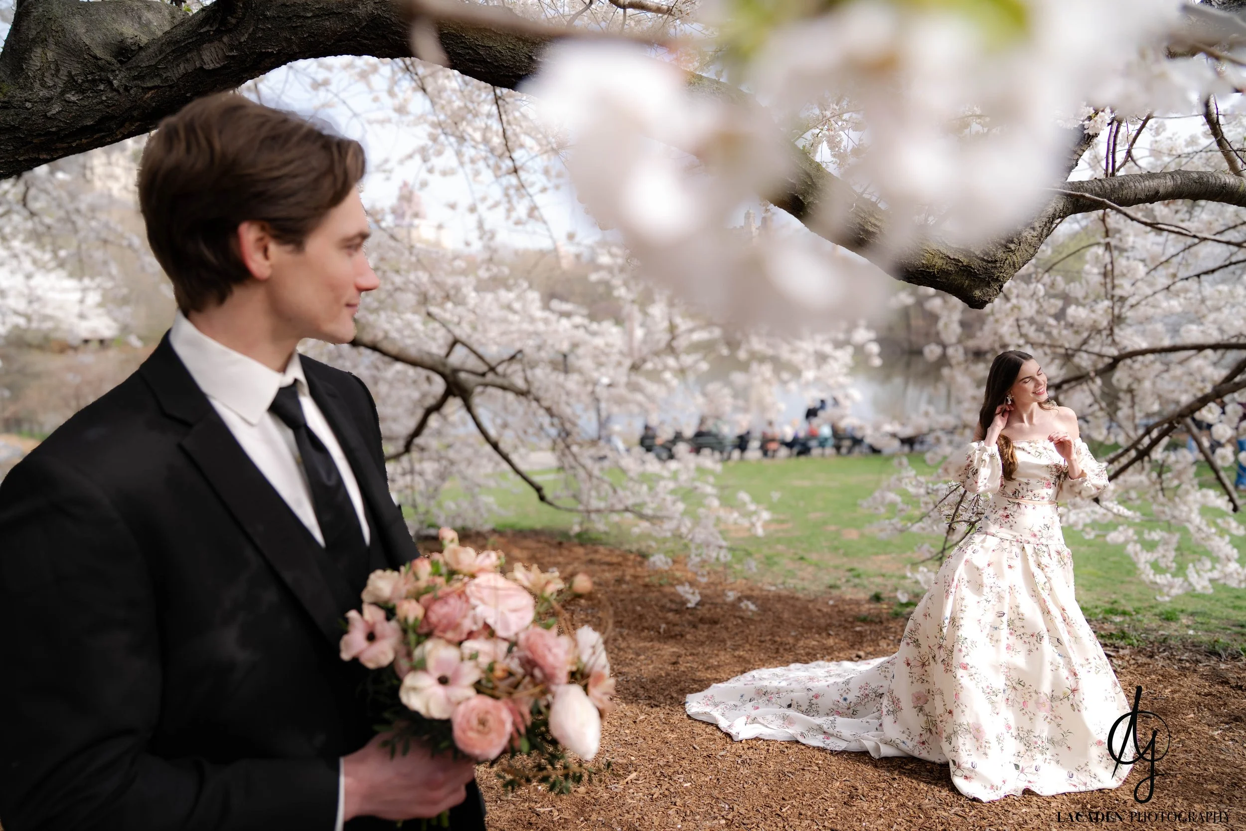 Sakura preceding photoshoot in NYC Lacaden Photography