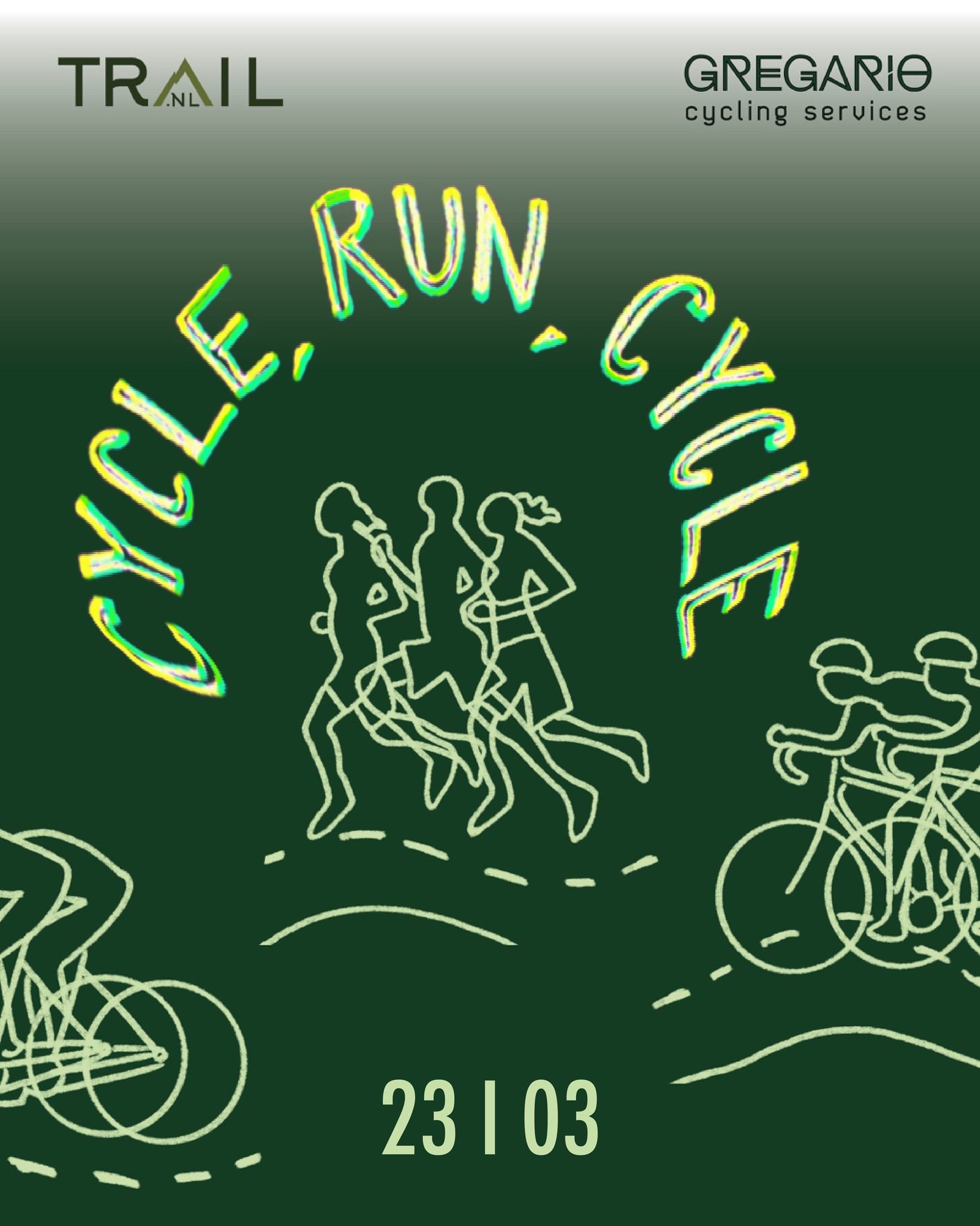 🚴&zwj;♂️🏃&zwj;♀️ Gregario x @trail.nl Social Event 🌲

Join us on March 23rd (10am) for a day of adventure as we cycle to a scenic trail, go for a trail run, and cycle back&mdash;all while testing out the latest On Running shoes! 👟 Thanks to On Ru