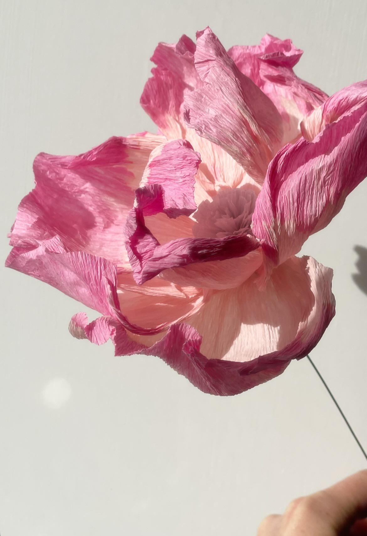 Papirblomster i glasvaser | lær at lave blomster i italiensk crepepapir med Anesminde Studio