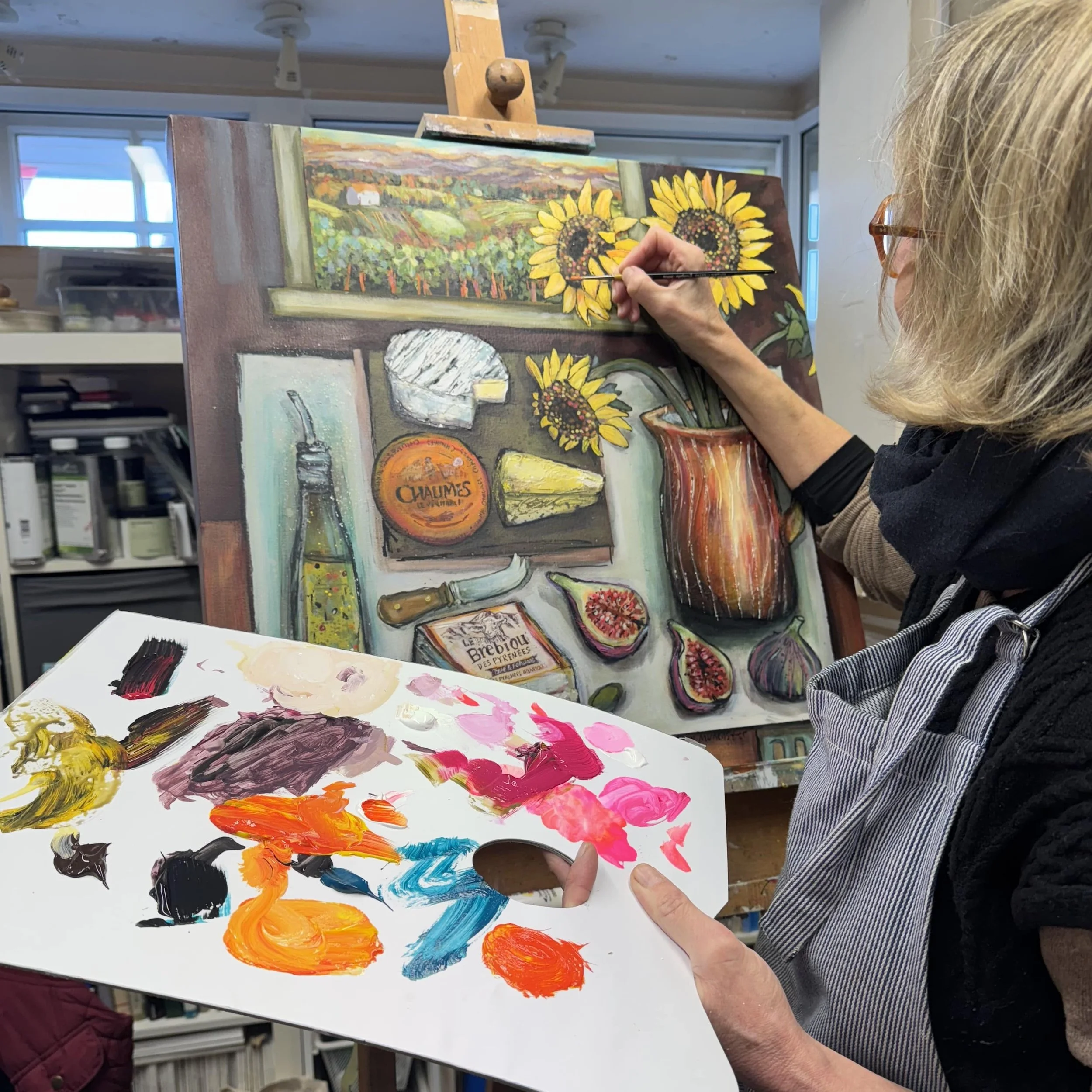 Late Night Painting: Creating New Acrylic Work in the Studio