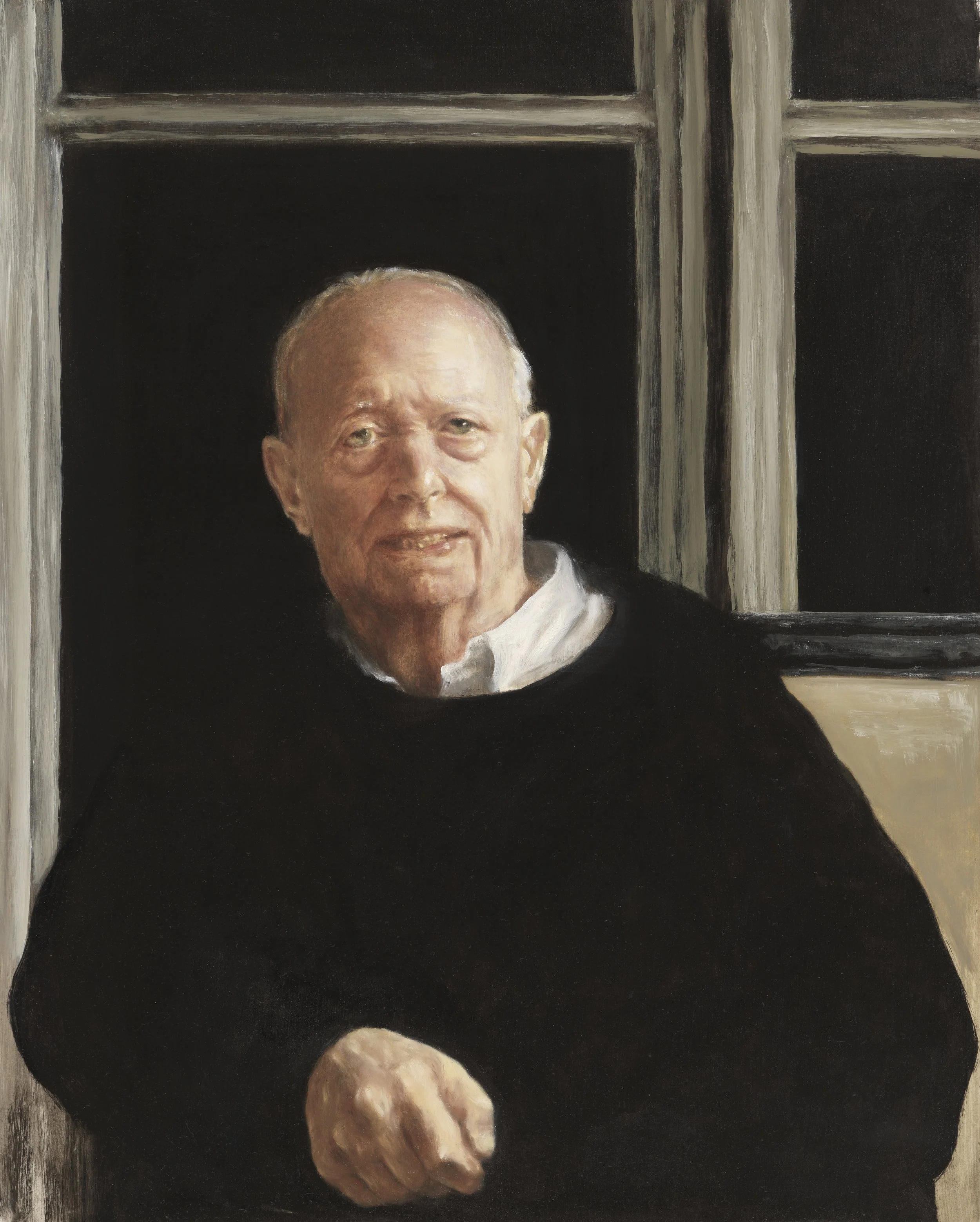 GRAND-PÈRE ou l'attente - 2024, oil on paper, 65 x 50 cm - private collection