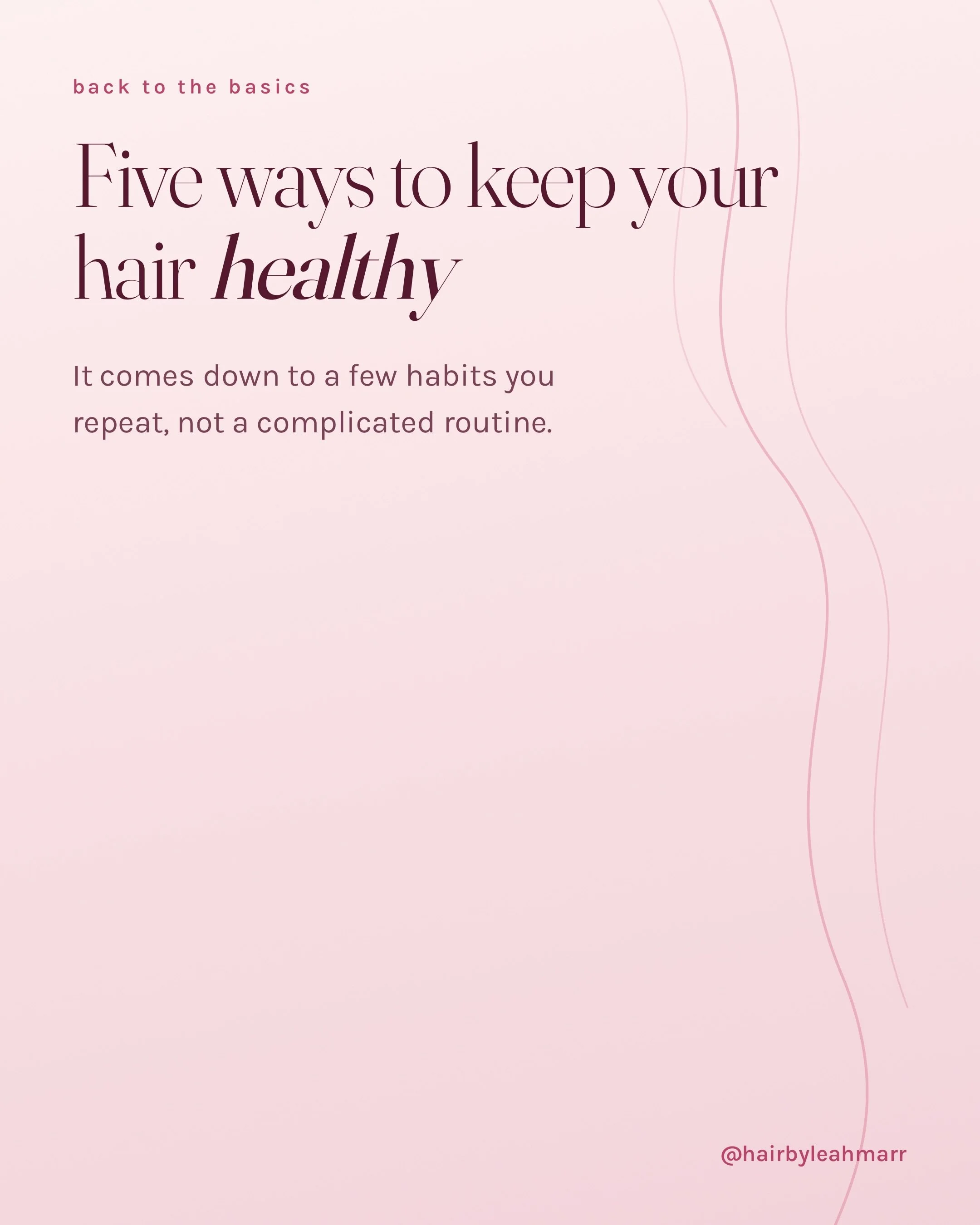 Healthy hair has less to do with what you buy and more to do with how you treat it day to day.

Damage also has a way of showing up out of nowhere. It builds quietly for months, and then one day the ends look thin and nothing holds a curl. What you d