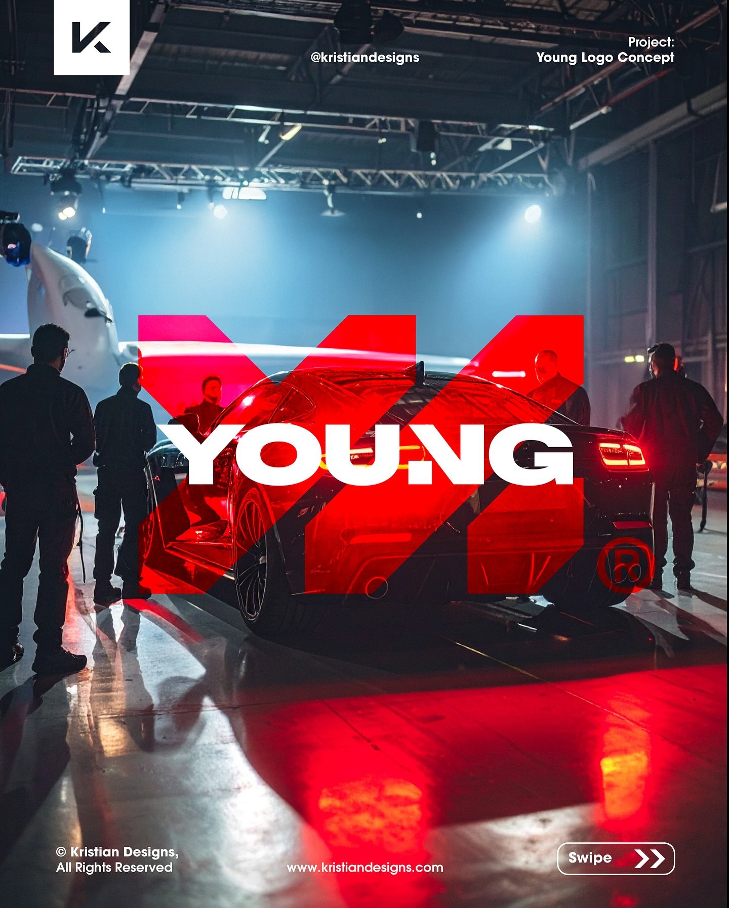 This is an unused logo design from a previous project, that I felt, had a lot of potential. ✅

The logomark looks slick in red, adding the splash of color to the whole visual identity. 🔥

Do you like this one? I always look forward to all of your fe