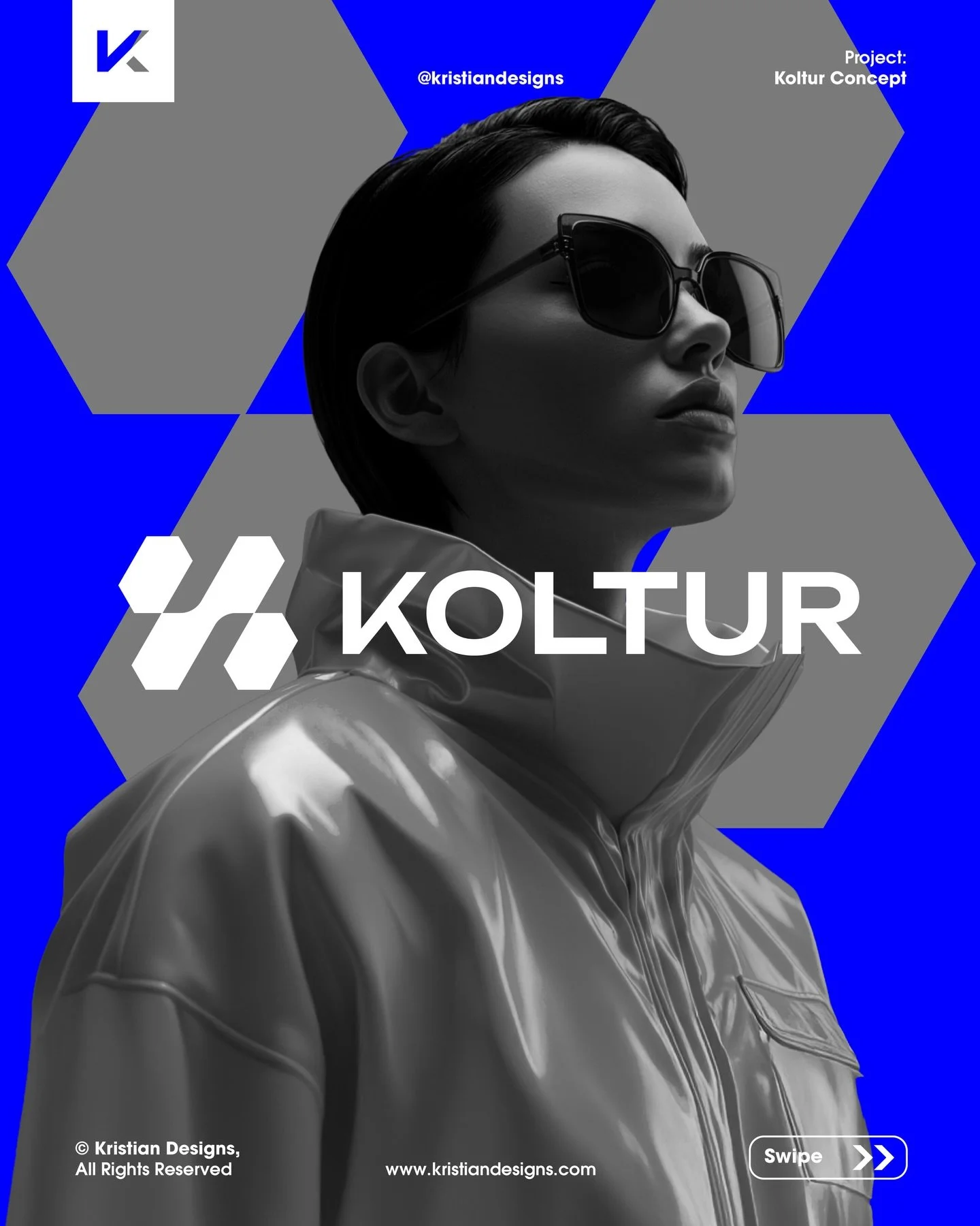 What do guys think about this logo design concept for a modern street wear fashion brand? 👁️

The vibrant blue is an attention grabber for sure and adds some freshness to the visual identity. 💪🏼

I look forward to hearing your feedback ✅ Follow me