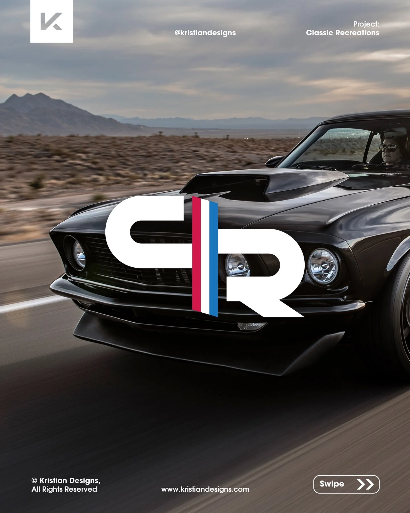 When @classicrecreations contacted me to create their new logo design I was stoked! ⚡️

If you like custom cars this one is for you. They wanted a logo design that was modern but kept a little of the classic vibe intact. This project was definitely o