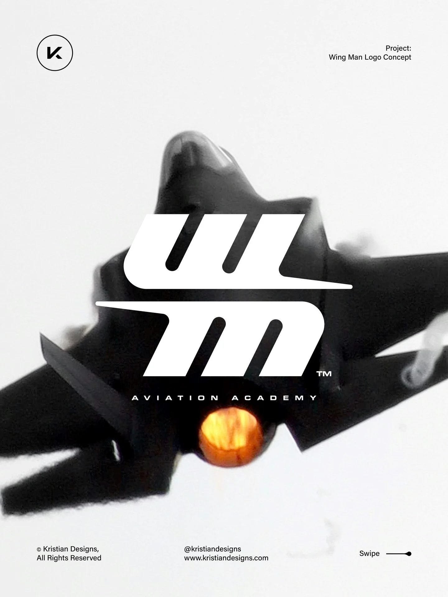 I am getting some serious Top Gun vibes from this logo design concept. Fast paced, dynamic and a little edgy. What do you think? 🫡✈️

#logodesigner #logodesign #logoinspiration