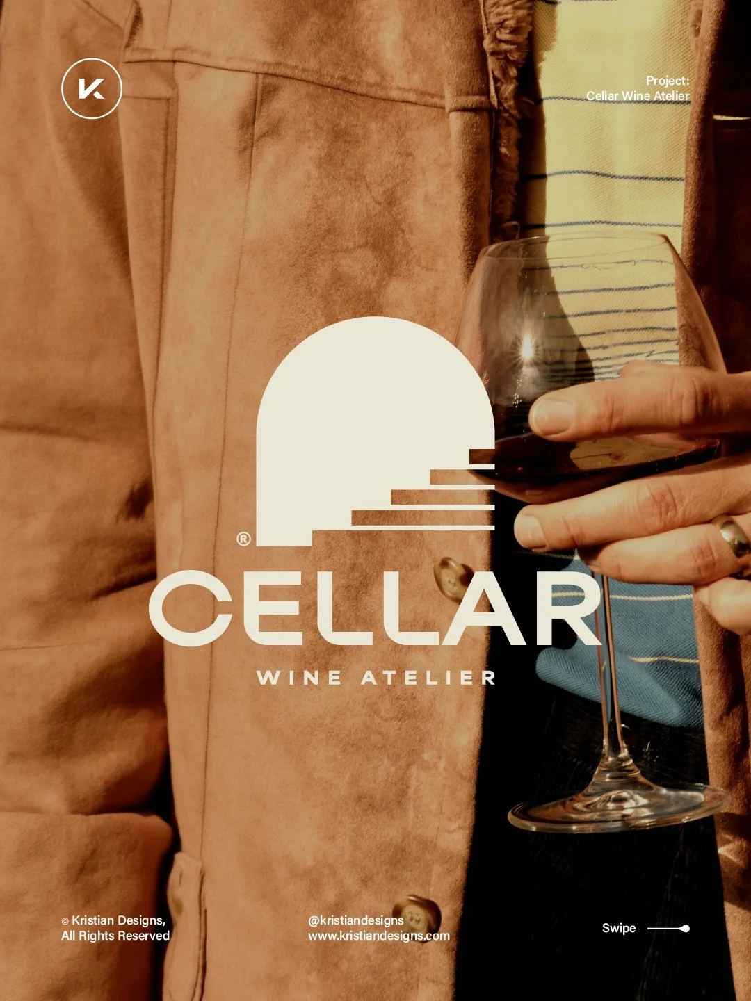 I revisited this logo design concept, made some adjustments and added a sleek visual identity presentation. Is it a hit or a miss? I see it for a contemporary wine cellar, you know, the cheese and wine vibe. 👌

Thanks for dropping by, have a great w