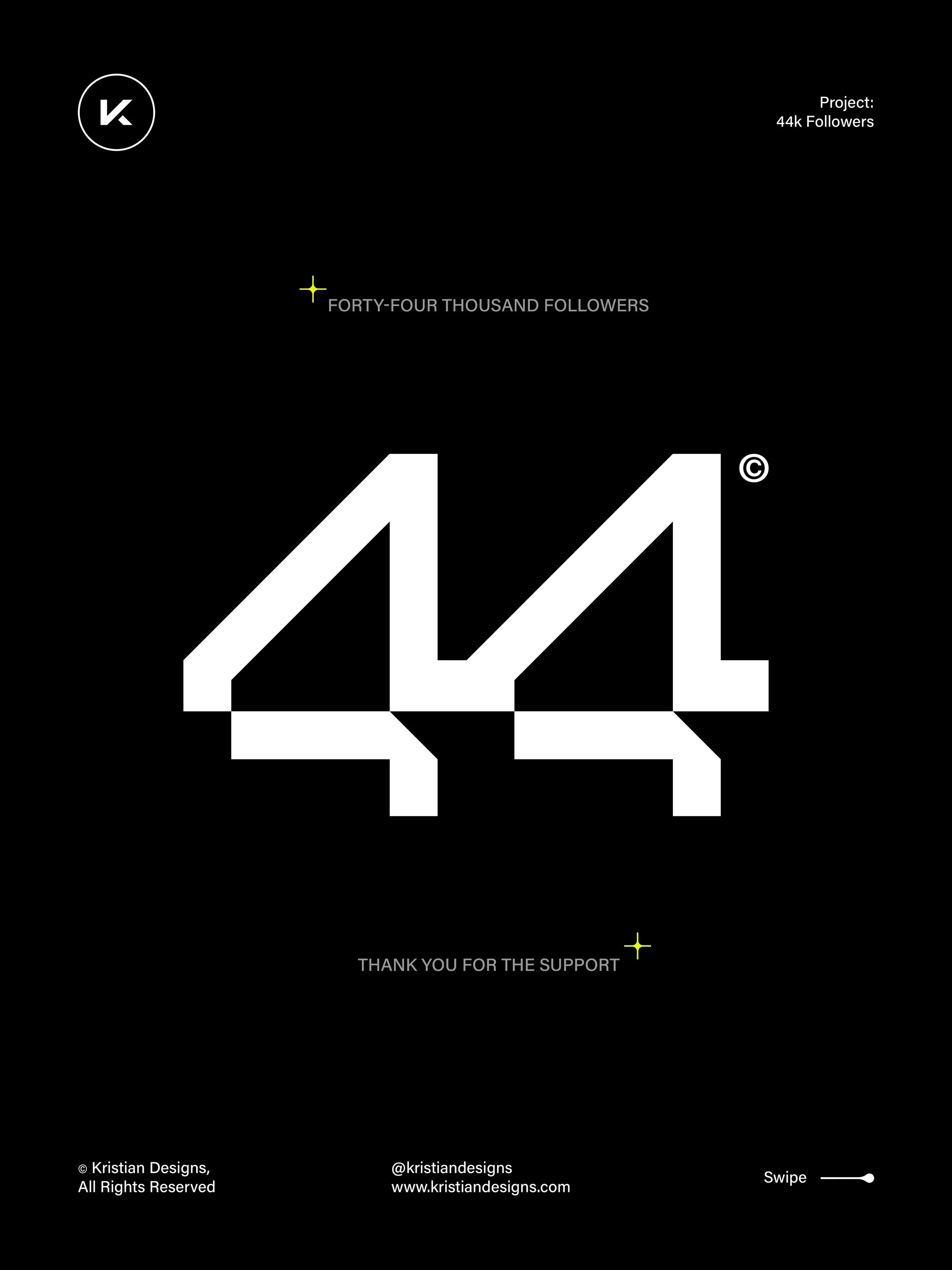 I haven&rsquo;t made one of these in a while, we made it to 44k followers! 🔥🎉 I made a quick logo design to celebrate!

To put this into perspective, my hometown Dubrovnik, Croatia has a population of roughly 40,000 people. So this is huge for me a