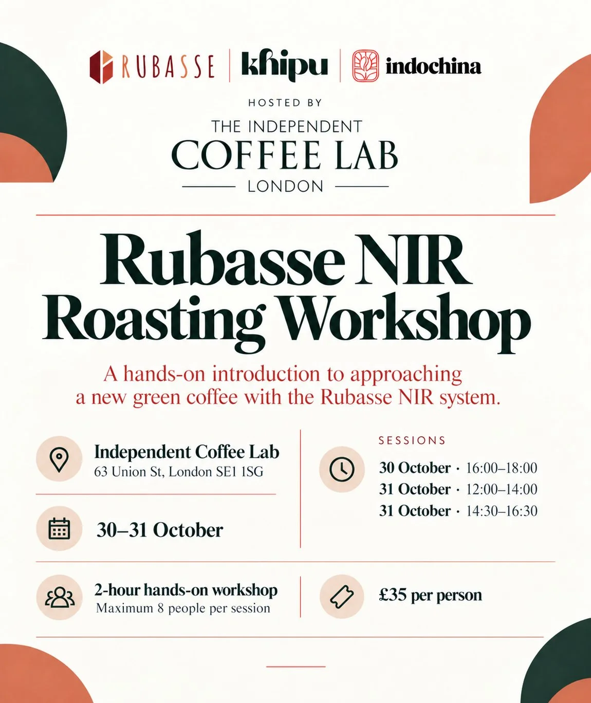 Roasting Workshop Rubasse, Indochina & Khipu