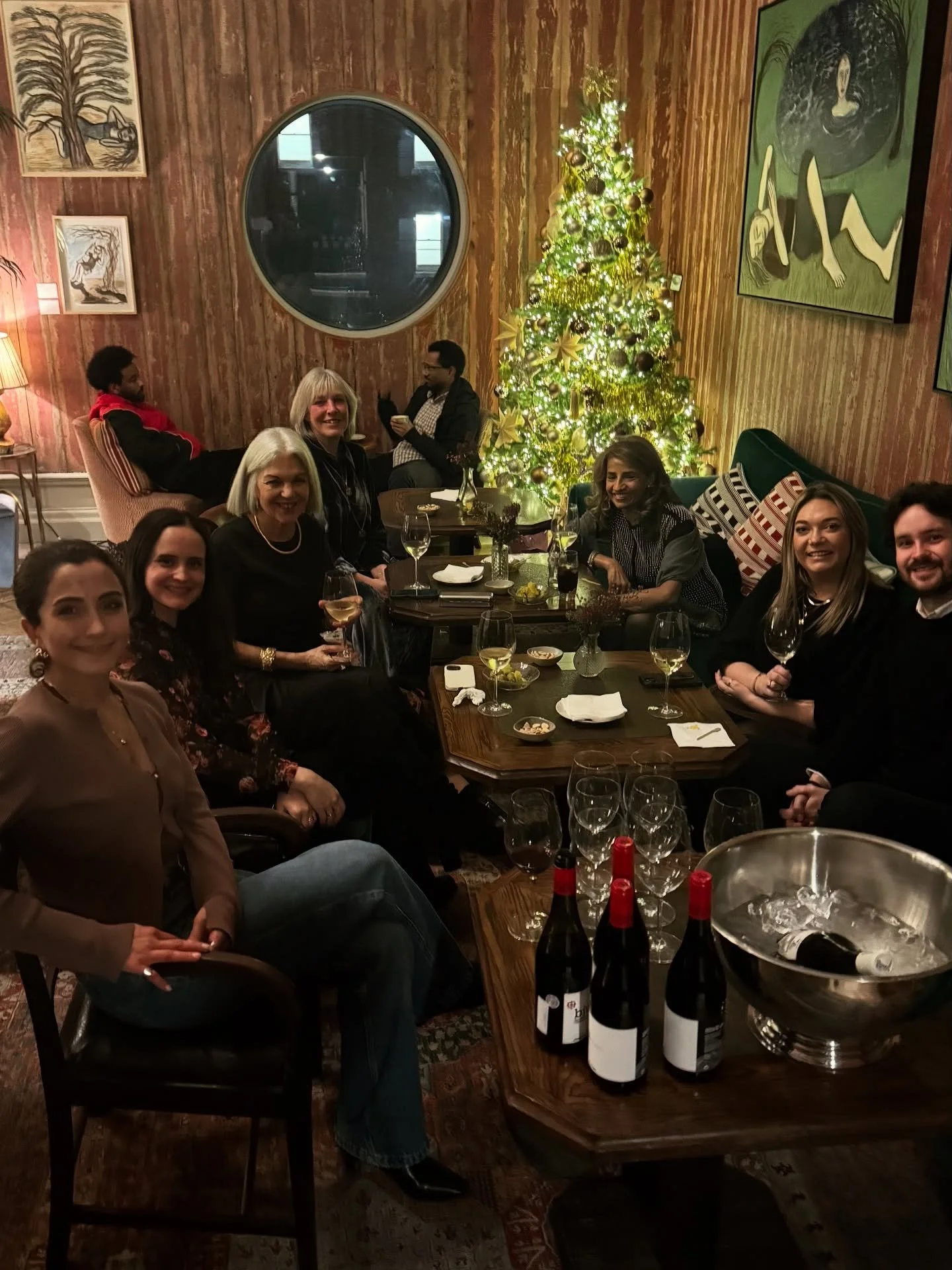 Christmas drinks last week in the Academicians&rsquo; Room at the Royal Academy, a wonderful place to raise a glass and mark the end of the year.

It was a pleasure to host friends and collaborators who make the work what it is: Sanaz (@palladian.des