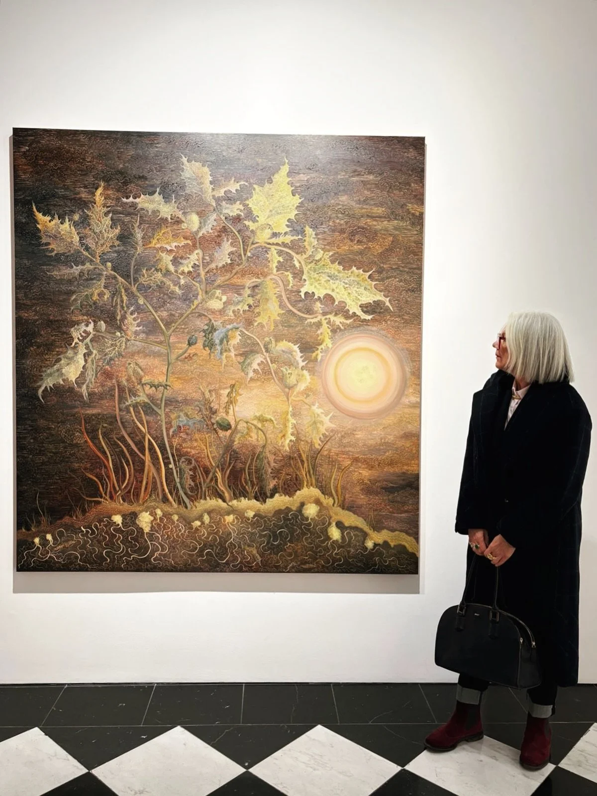 A busy week of private views, and a very good reminder of why I love going to see work in person.

First stop Pilar Corrias for Georg Wilson&rsquo;s solo show Against Nature. Properly impressive. She works with the tiniest of brushes, building these 