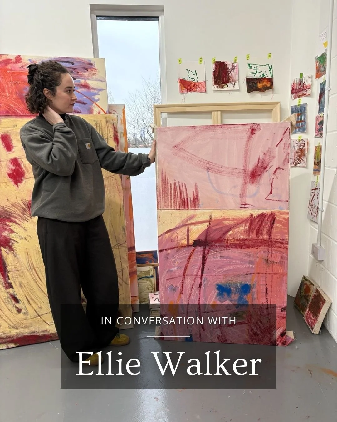 I recently sat down with painter Ellie Walker to talk about her studio practice &mdash; how she approaches a blank canvas, her relationship with colour, and the push and pull between control and letting go.

Ellie speaks beautifully about intuition, 