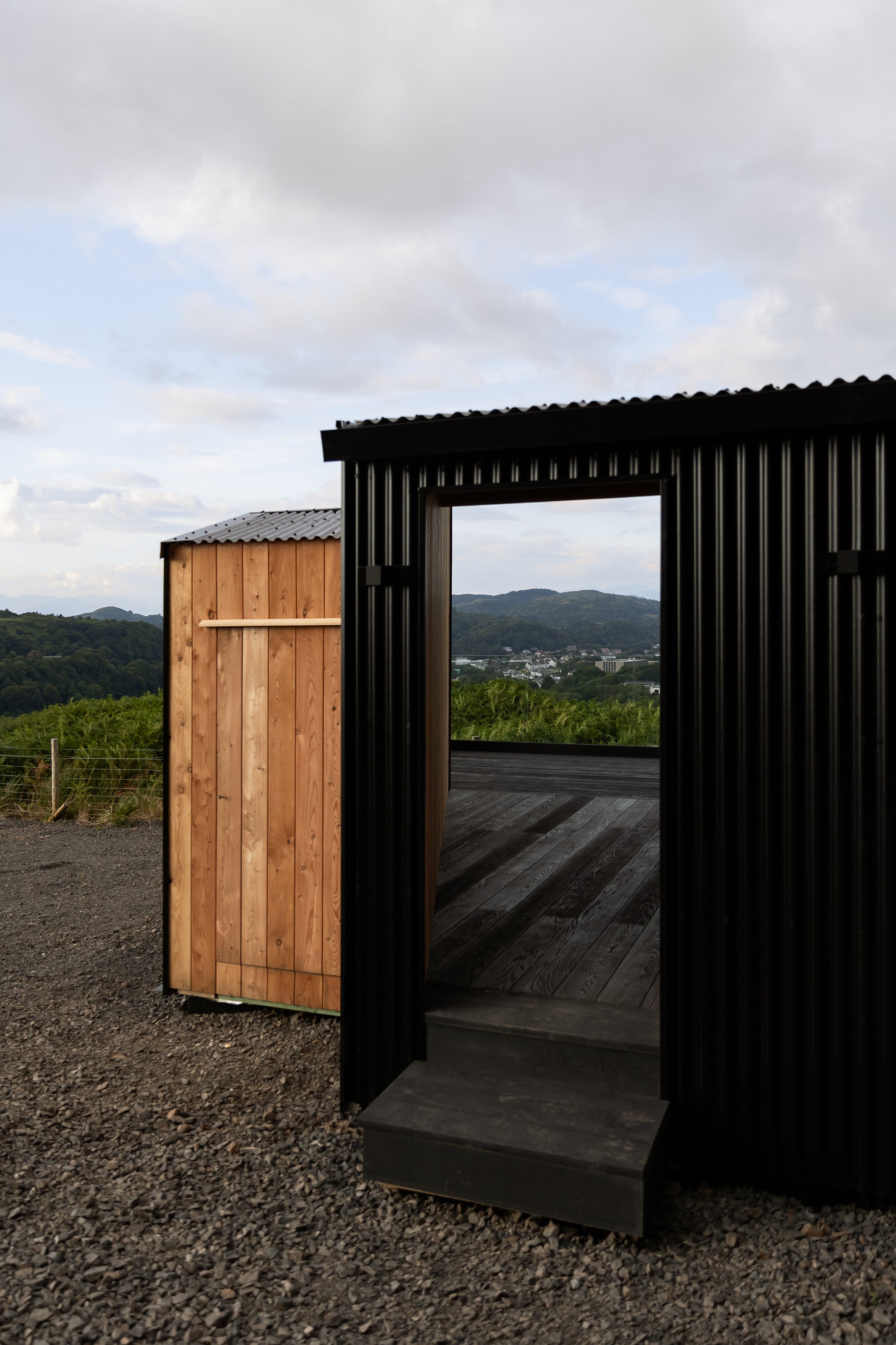 The Black Cabin Oban, luxury Air B&B secluded in the hill behind Oban, Michael Acey Furniture and Bespoke Interiors