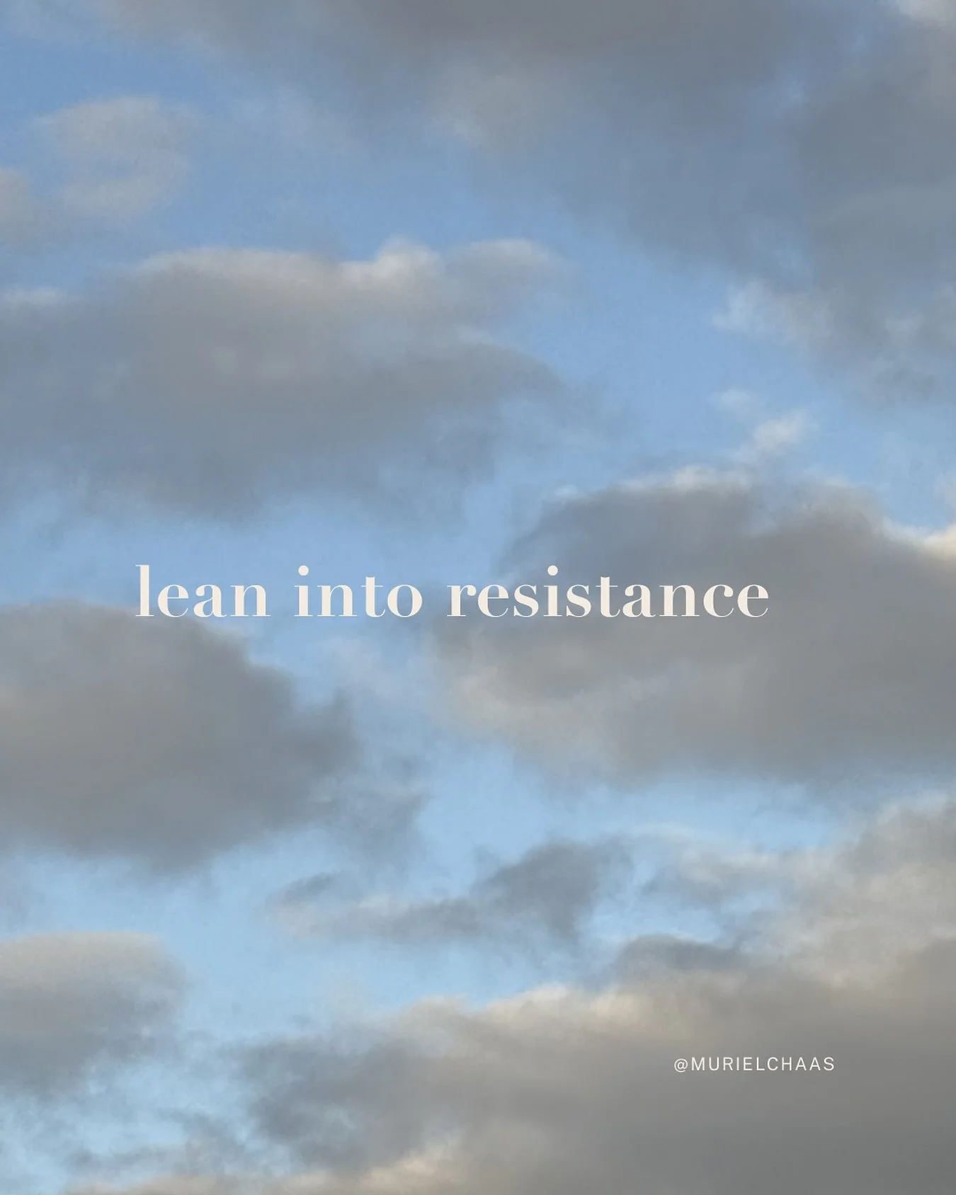 What you resist, persists.

Us human are very good and well practiced in avoiding the things that we don&rsquo;t like, the things that bring up big emotions and fear. We are good at suppressing, shoving things under the metaphorical and imaginary car