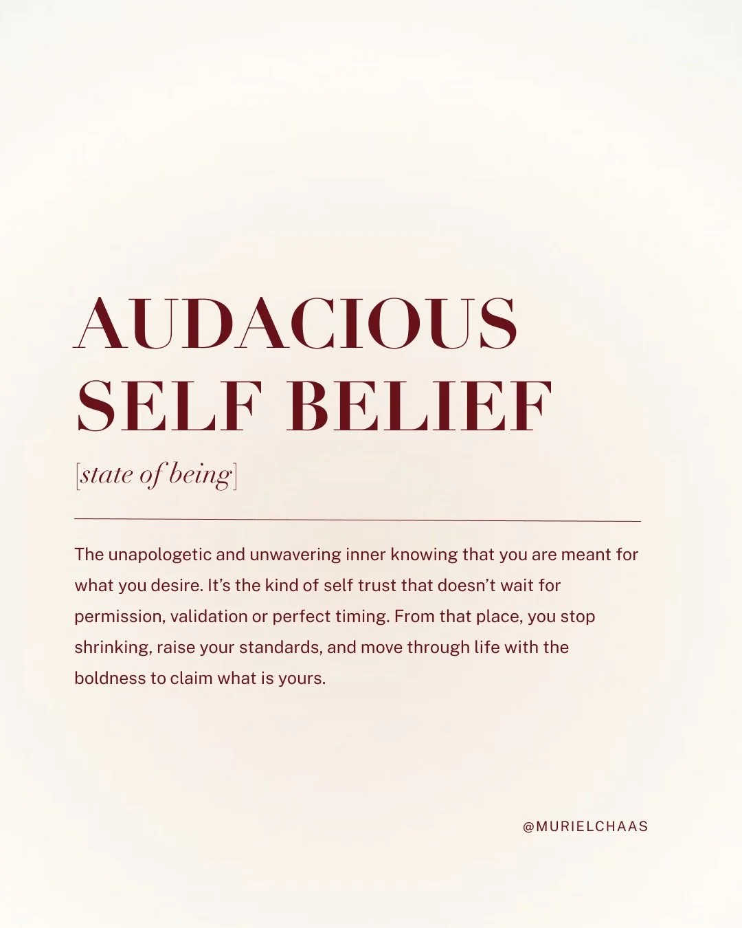 Women, it is time to stop playing small and letting self doubt get in the way of your brilliance. 

The most debilitating thing that is standing in between you and your greatness (your success, your dream relationship, the money, the promotion, the m